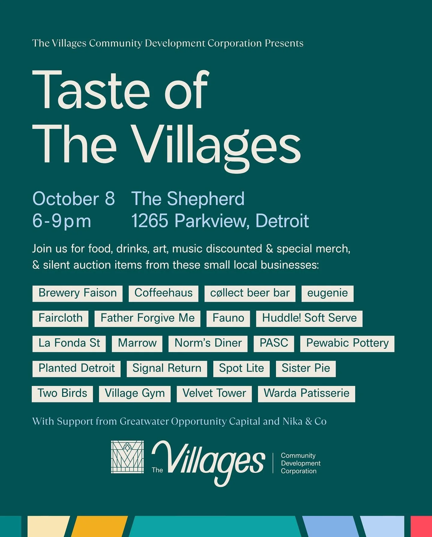 ✨ Just ONE WEEK away! ✨
Join us next Wednesday, October 8, 2025 at The Shepherd for our Taste of the Villages Fundraiser 🎉
Come savor an unforgettable evening in the Villages &mdash; sampling food &amp; drinks from some of the best local bars, resta