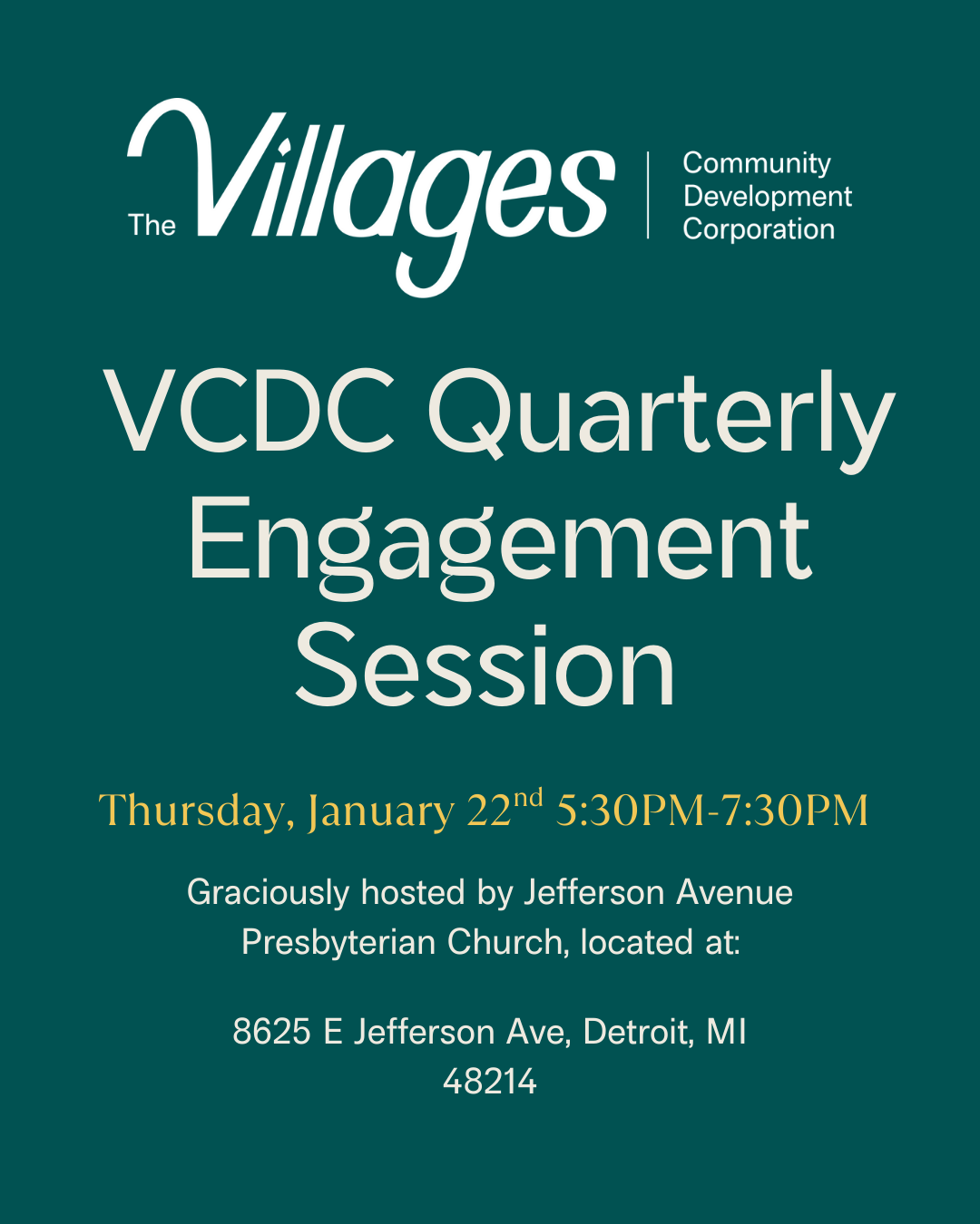 VCDC Quarterly Briefing