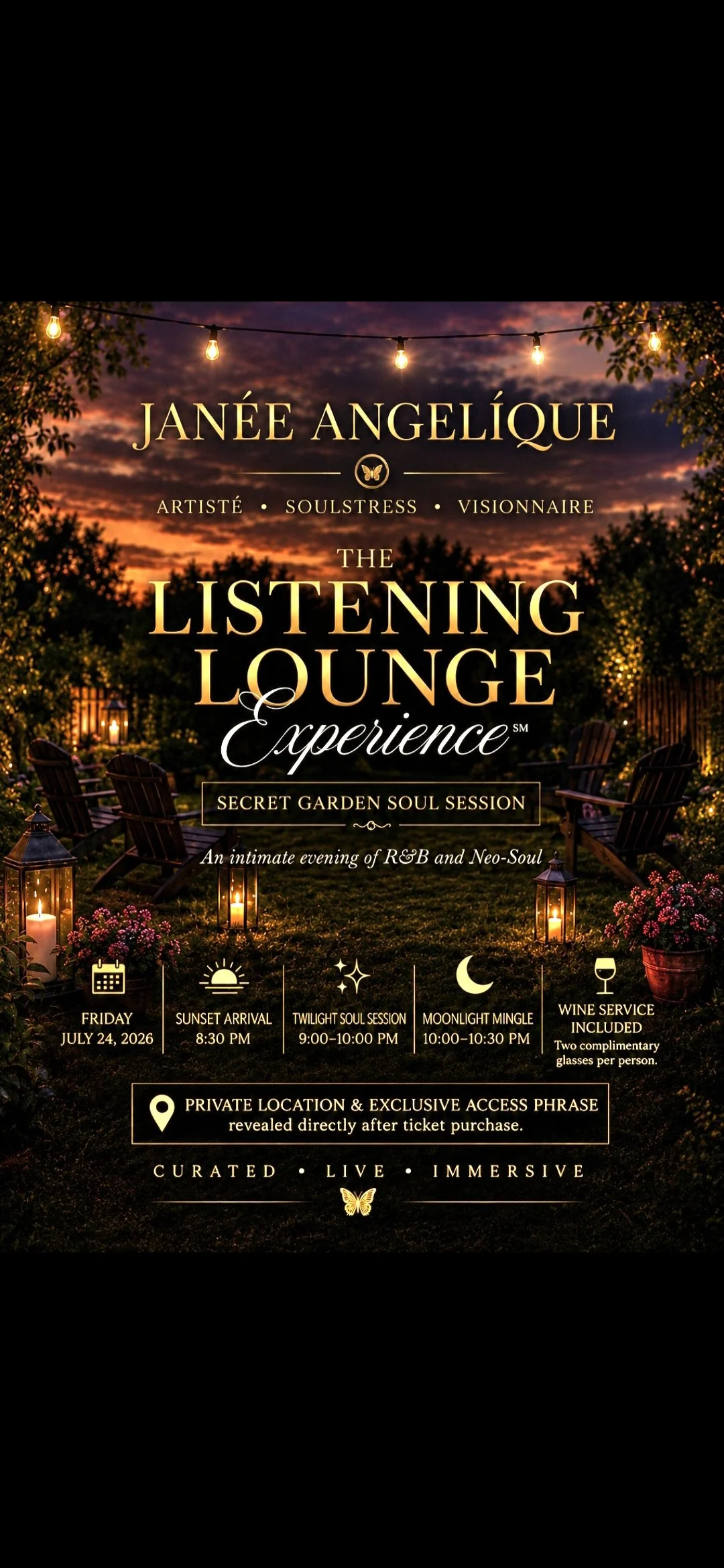 Janée Angelíque • The Listening Lounge Experience | Secret Garden Soul Session