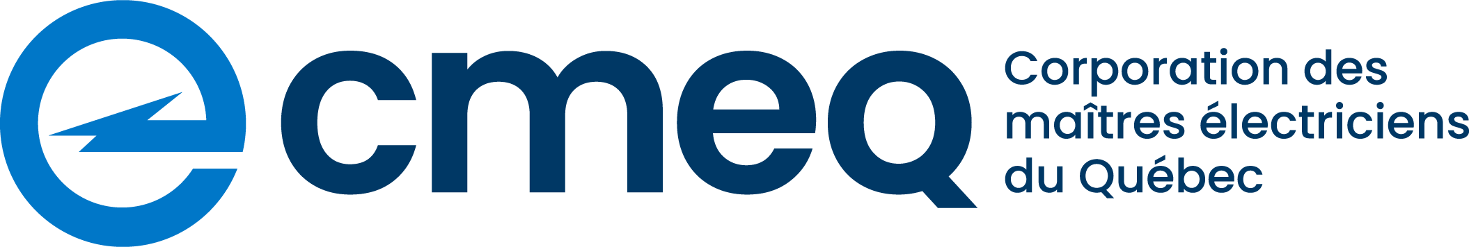 Logo de l'Ordre des ingénieurs électriciens du Québec (OIQ) avec le texte 'OIQ' et 'Corporation des maîtres électriciens du Québec'.