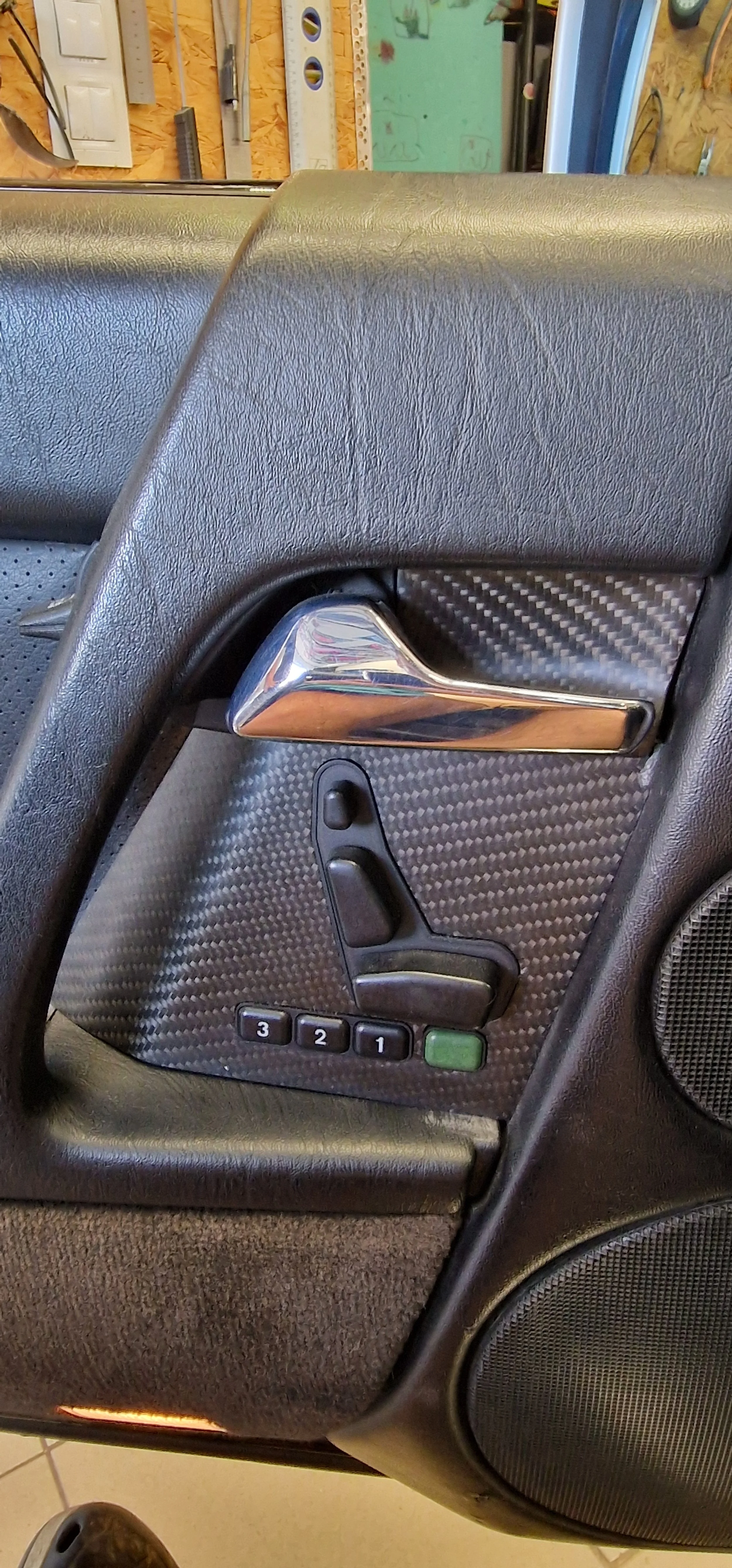 Mercedes carbonfiber karbon ajtó betét door panel