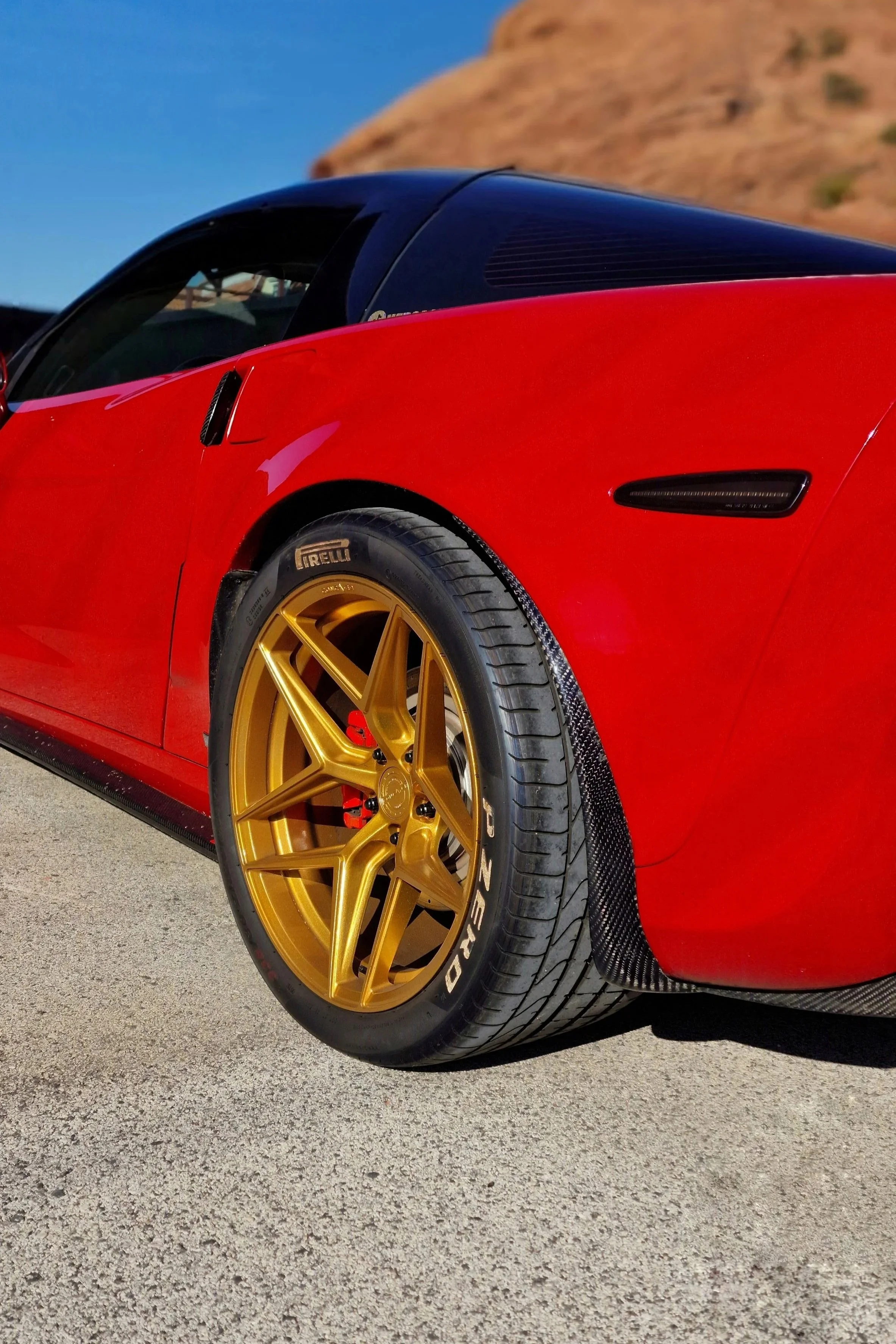 Corvette C6 karbon carbonfiber mud guard splash guard