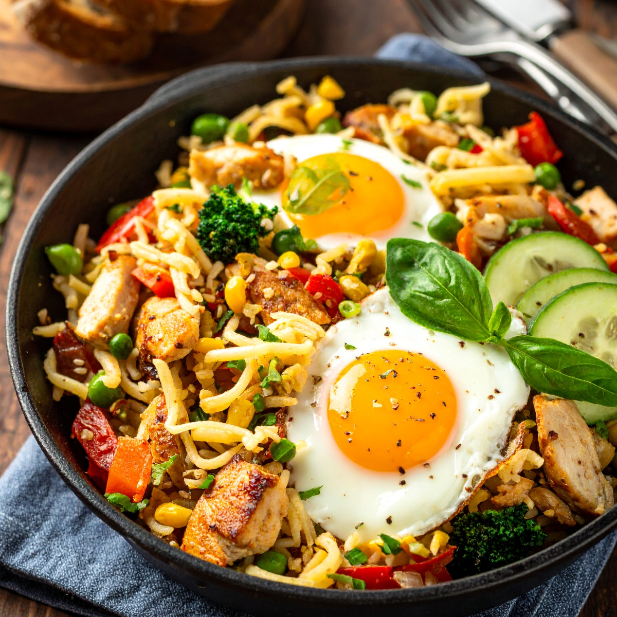 Chicken &amp; Egg Breakfast Hash