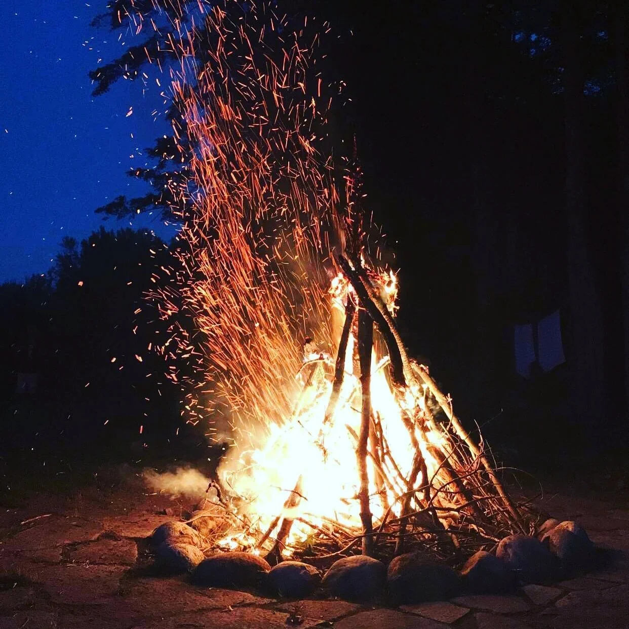Evening Bonfire with Starry Sky.jpg