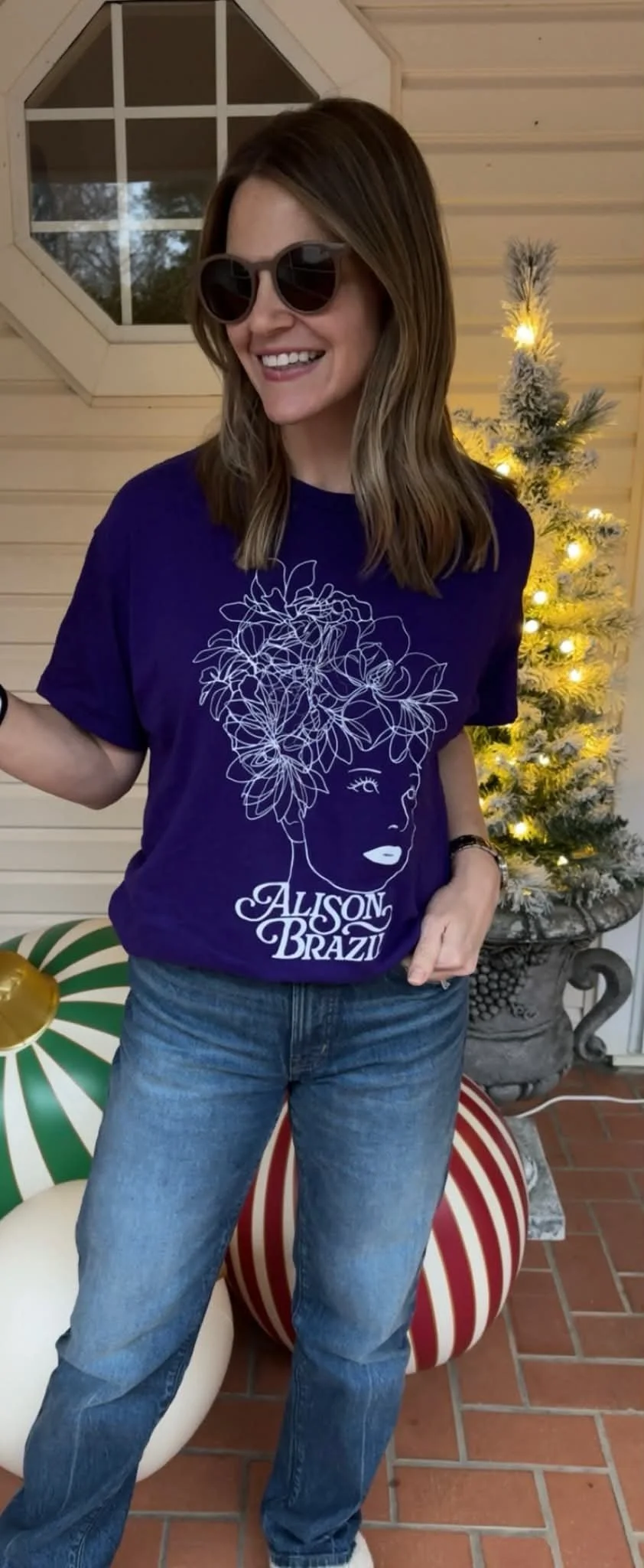 Alison Brazil “Floral Soul” Graphic Tee