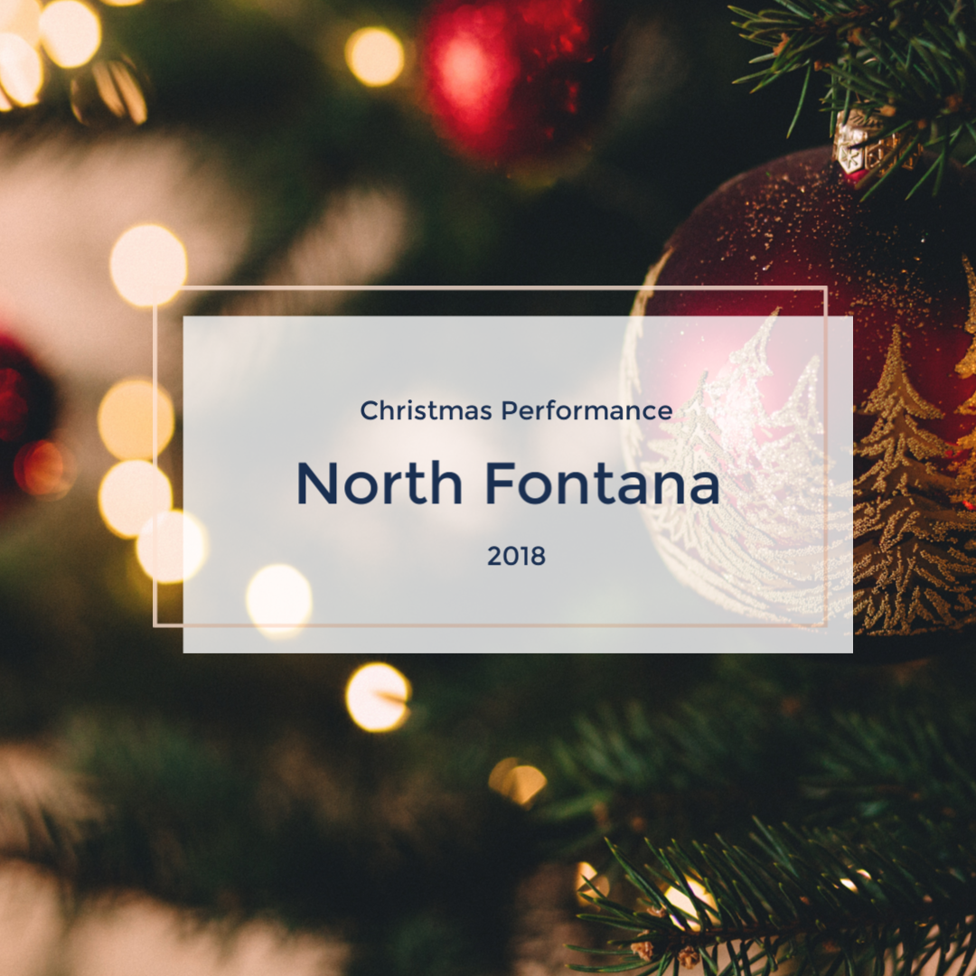 North Fontana Christmas program 2018