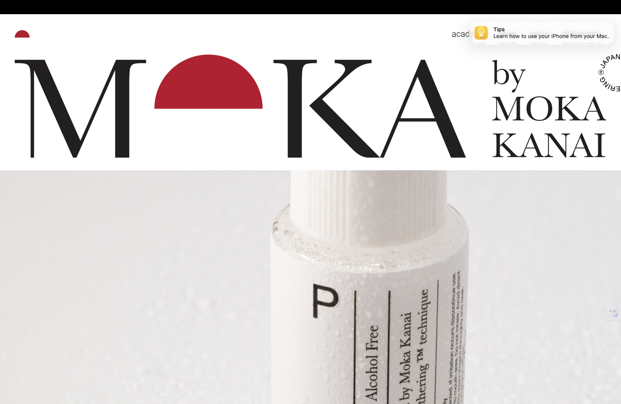 Moka Kanai homepage 