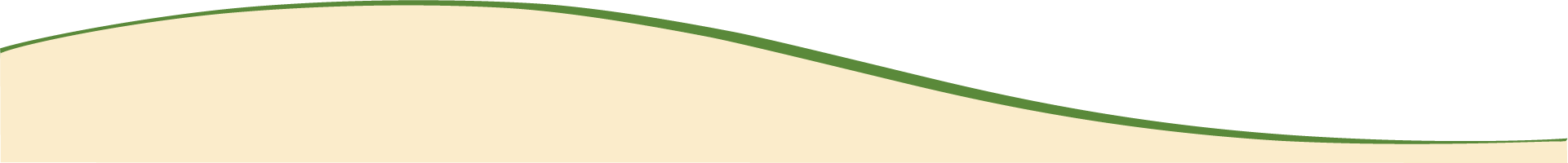 A stylized graphic with a beige background, green and black curved lines at the top.