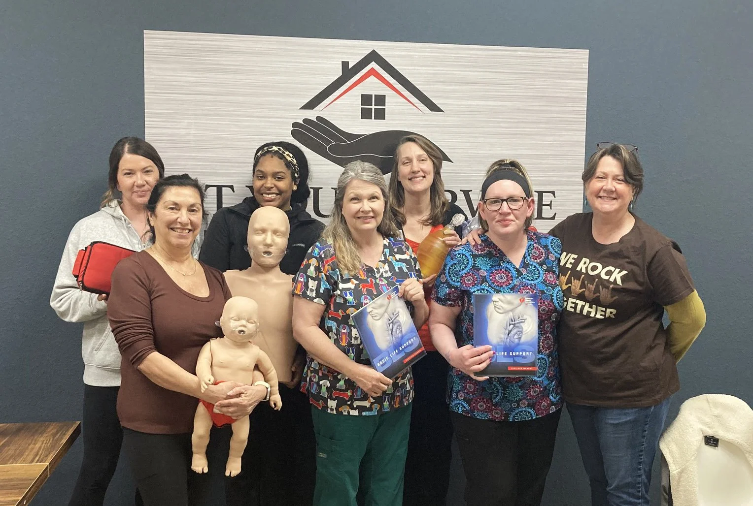 At Your Service In-Home Caregivers during CPR training