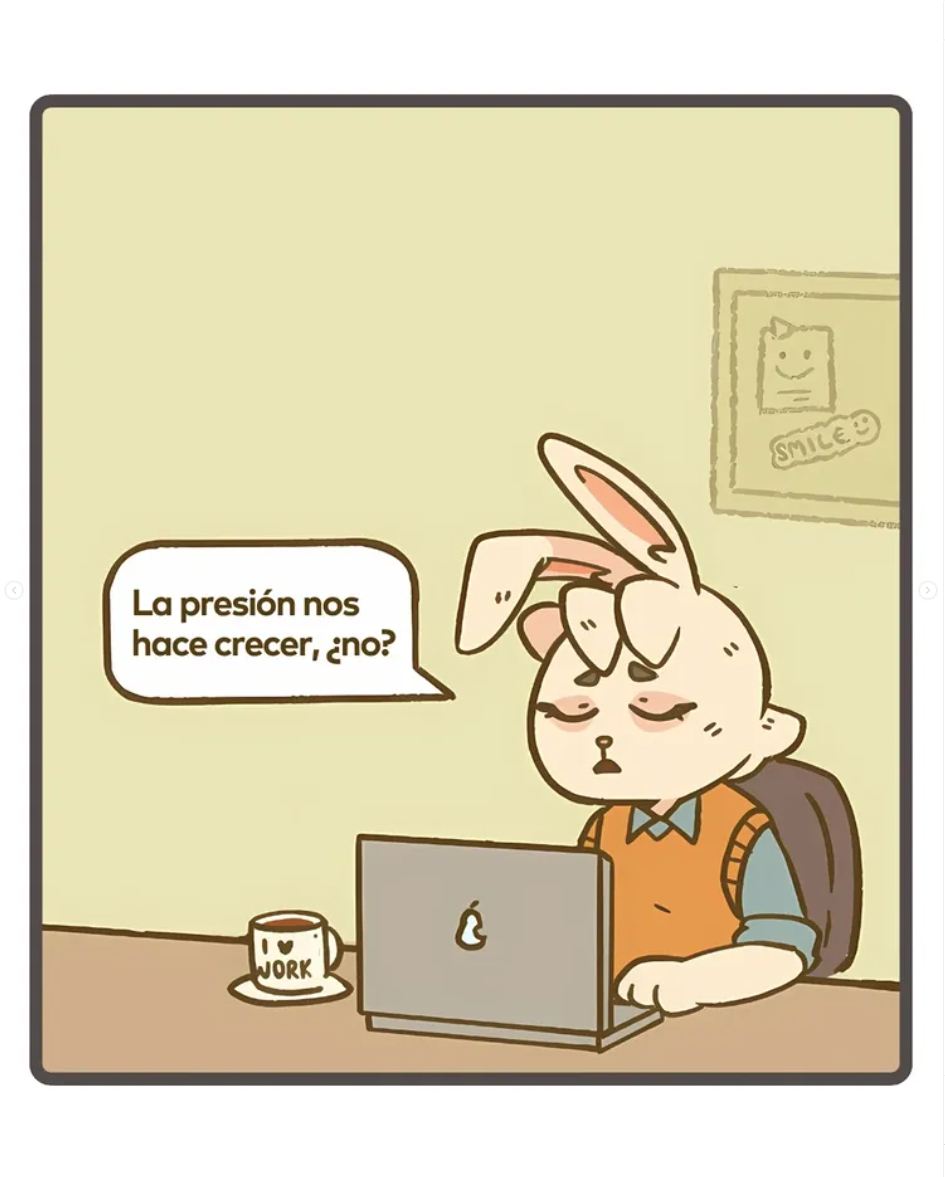 😵💼 Emma Coneja acaba de descubrir que la presión laboral tiene límites...