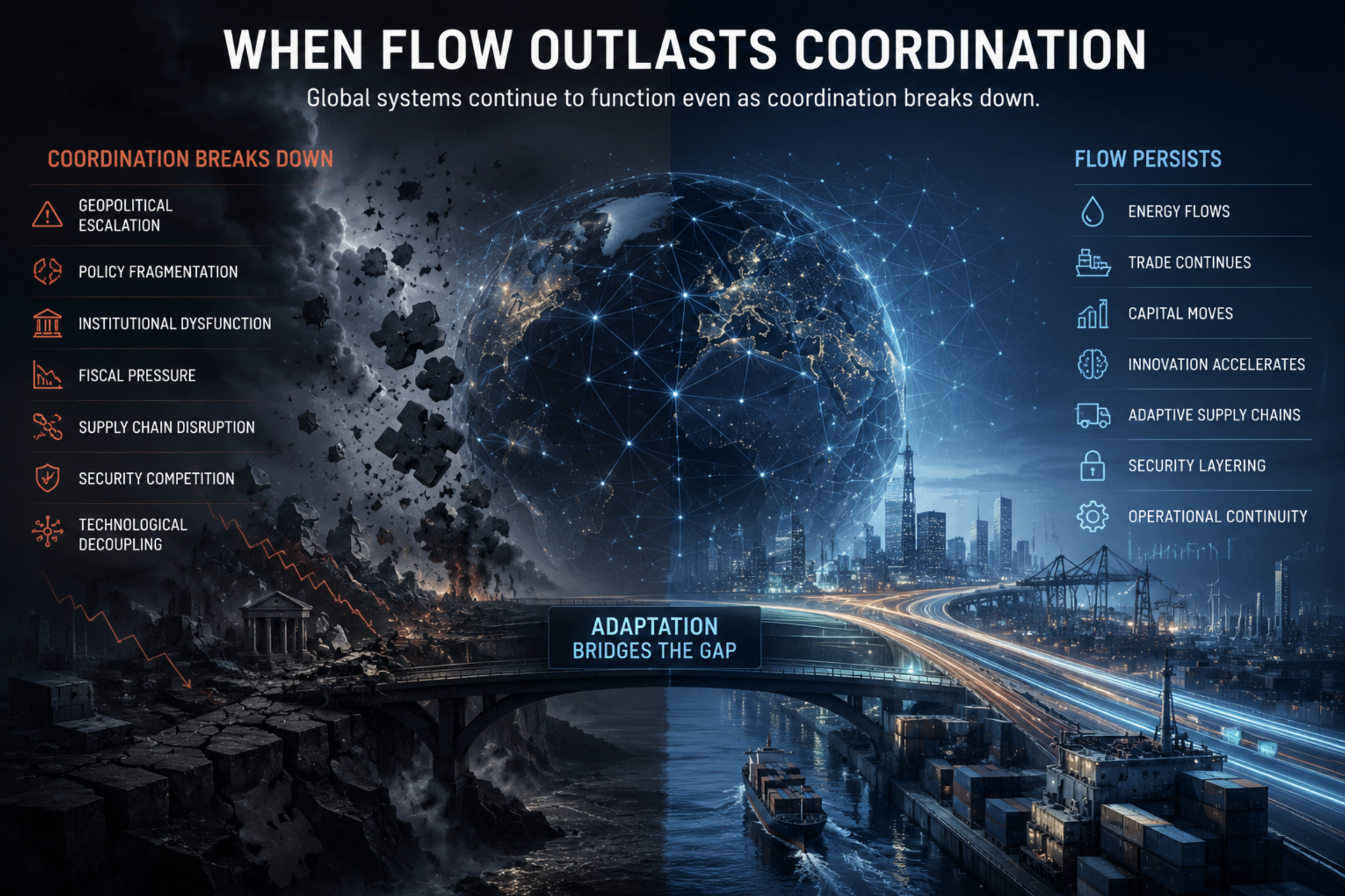 When flow outlasts coordination