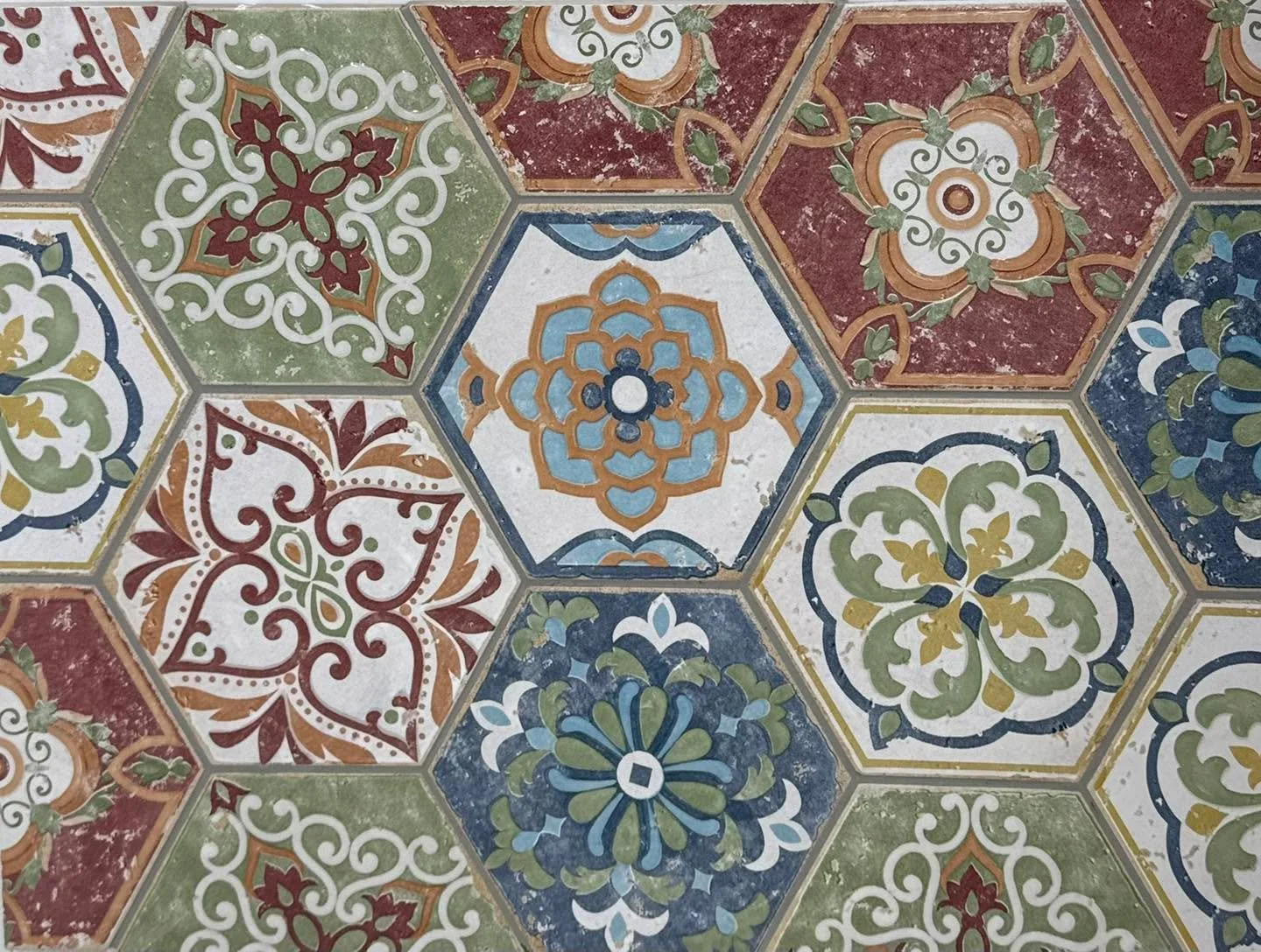 ✨ Sneak peek alert! ✨ 

We get to use this colorful beauty for a bathroom remodel we have in the works &mdash; and she&rsquo;s already stealing the show! 🎨💃 The mix of patterns and tones from this collection has us swooning. Can&rsquo;t wait to see