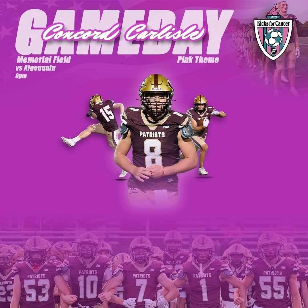 HOME VS. ALGONQUIN  6PM  KICKS GAME PINK OUT