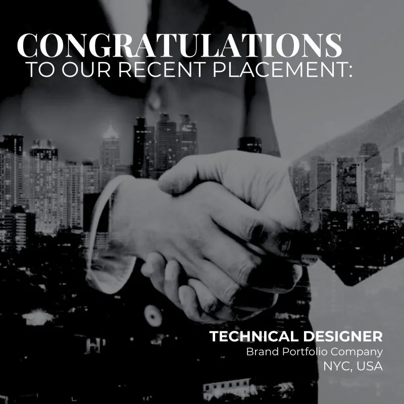 Brick Executive Search interviews for a Technical Designer role with an exemplary 11 day placement process for NYC, USA.