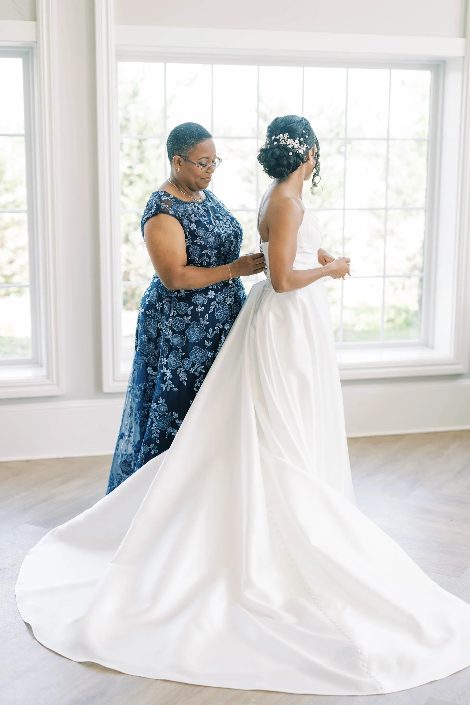Bridal Hair & Mom of Bride Getting Ready