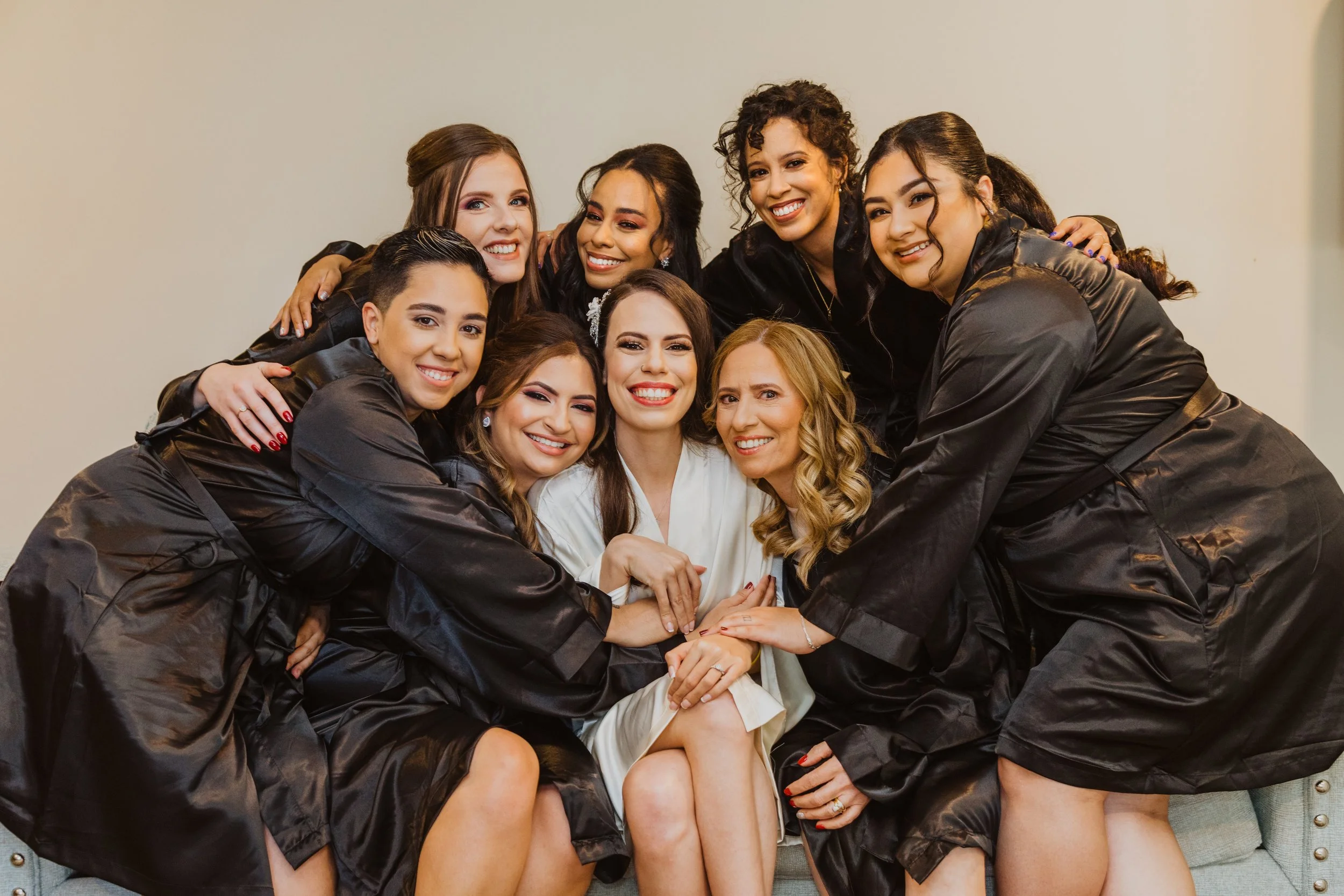 Diverse Bridal Party Hair & Makeup by Beyond The Knot Collective