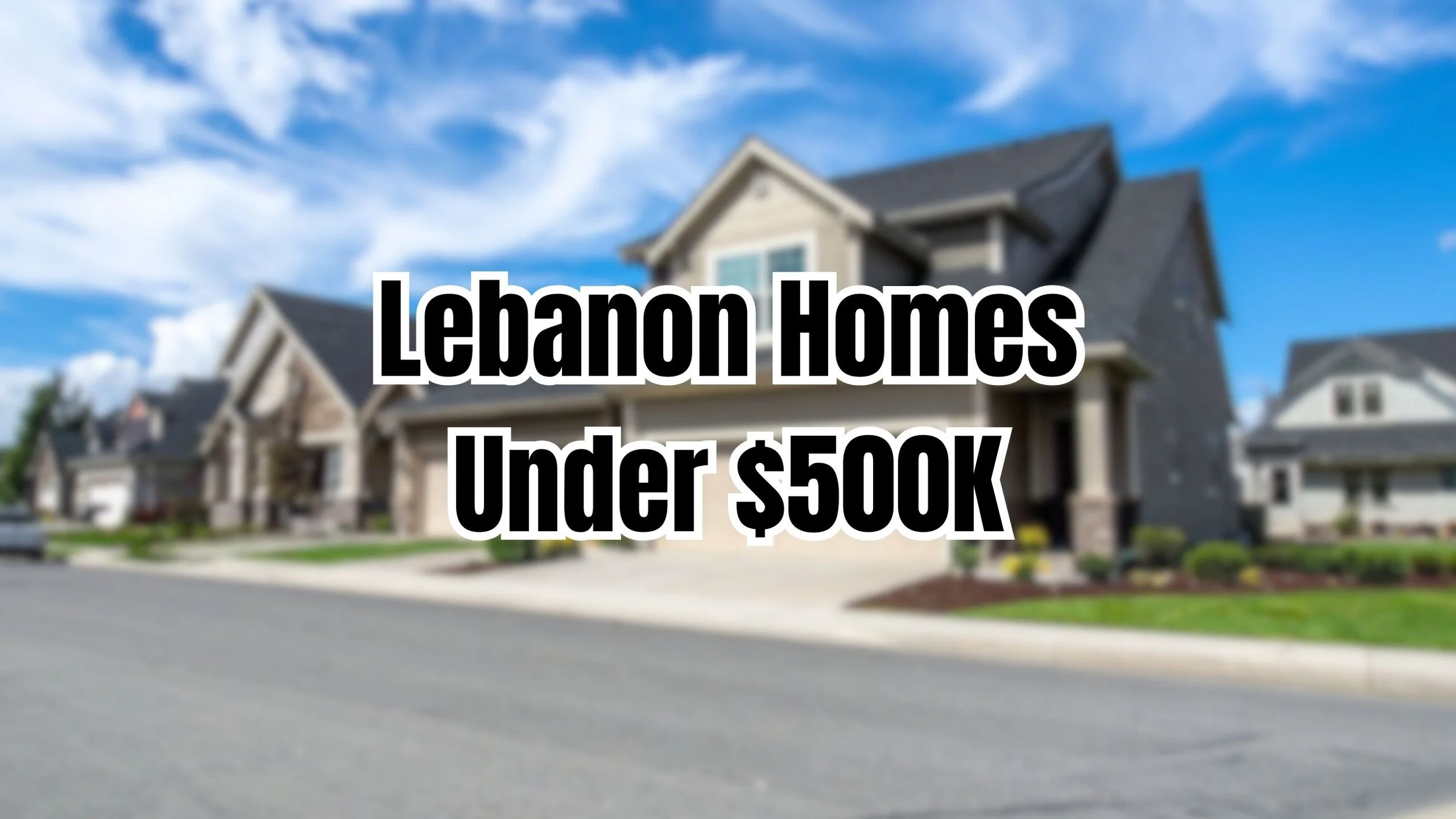 A residential neighborhood in Lebanon, Tennessee with single-family homes and tree-lined streets.