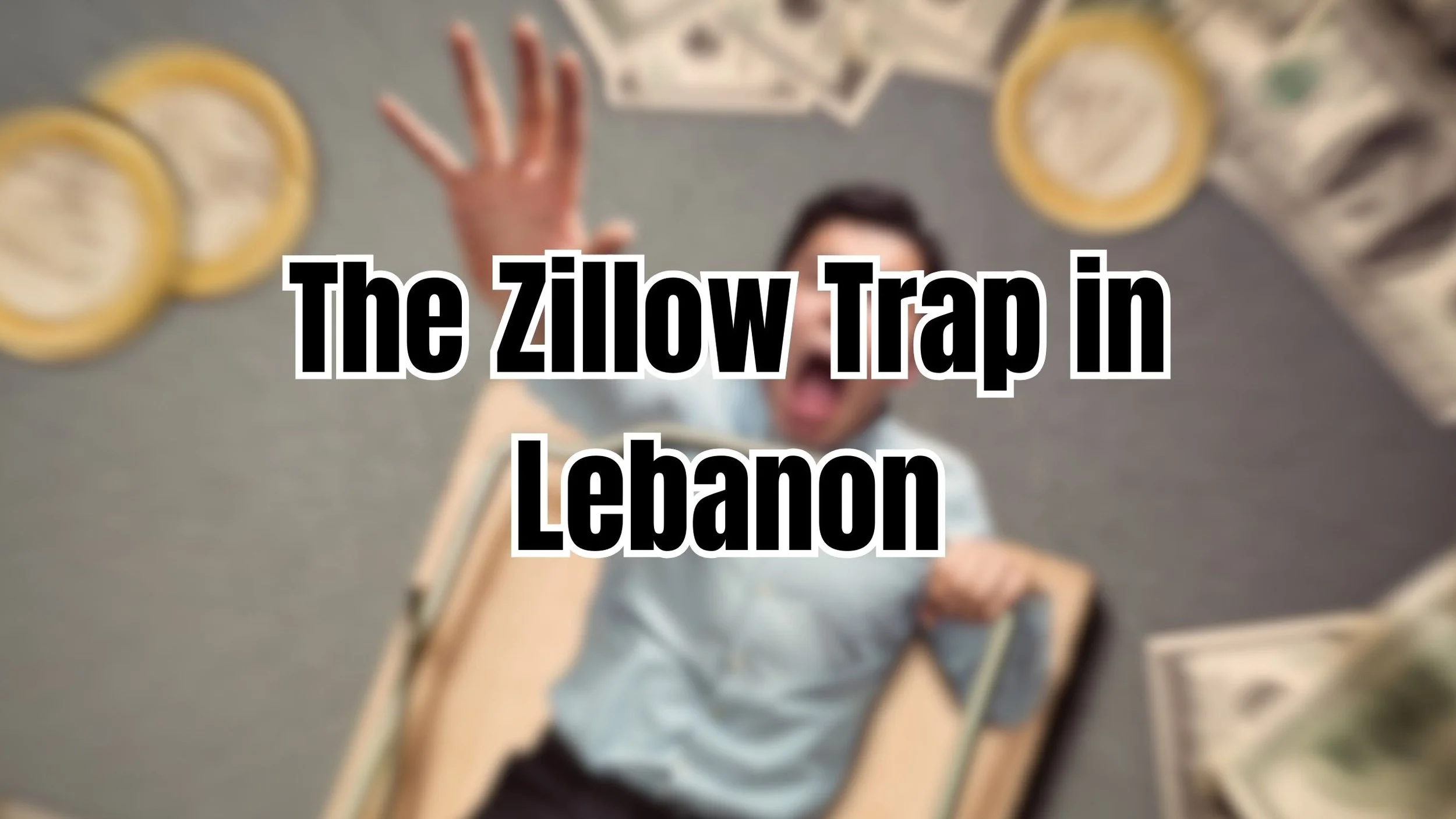 A Lebanon, TN home with a Zillow estimate pulled up on a smartphone screen.