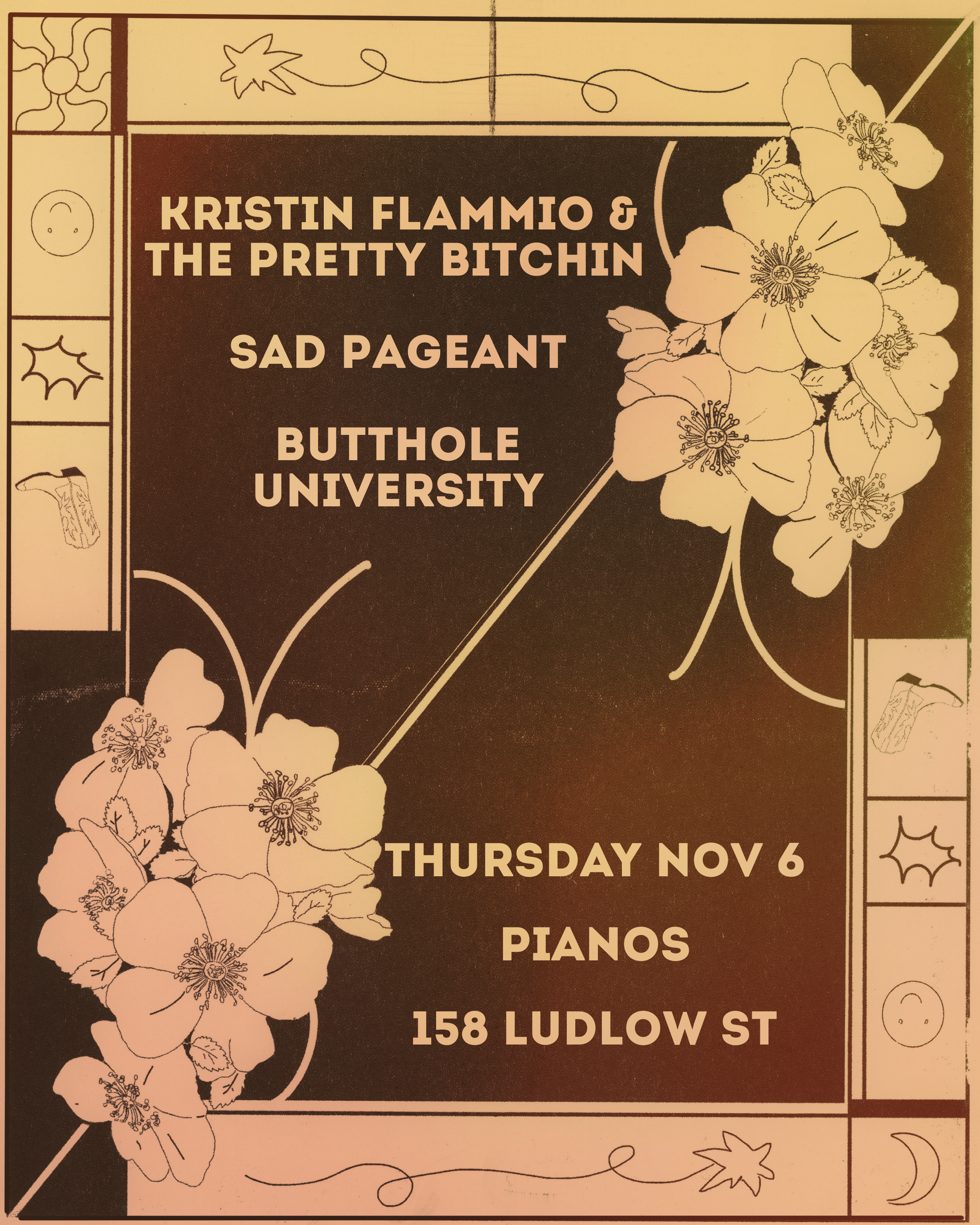 Poster for the Band the Pretty Bitchin'