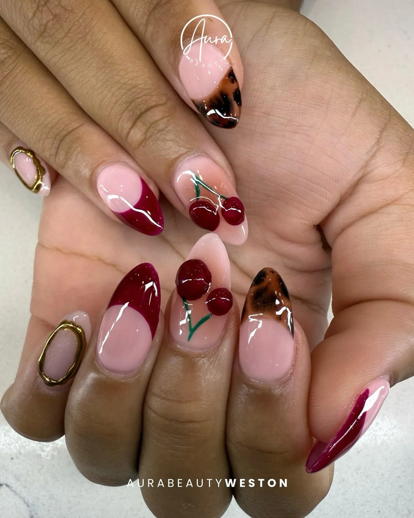 Sweet, bold, and a little unexpected, just how we like it. 🍒

Nancy&rsquo;s latest creation blends deep berry tones, tortoiseshell accents, and a touch of gold for a set that&rsquo;s equal parts playful and luxe.

📍Book your next custom design at A