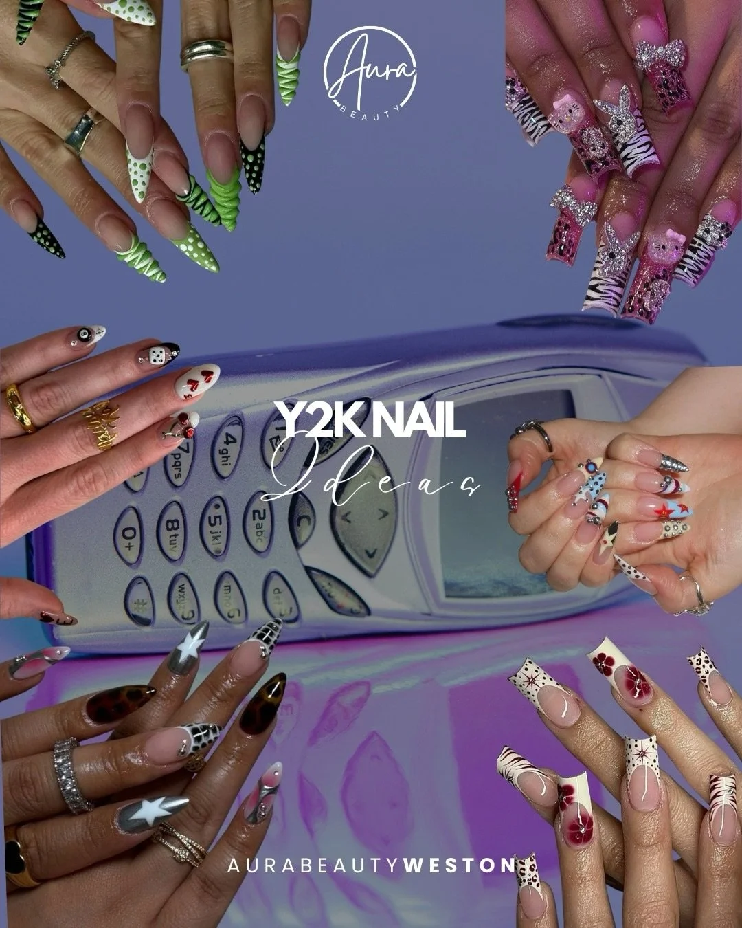 Y2K called&hellip; your nails are the main character 💿

Swipe to relive the era 💅