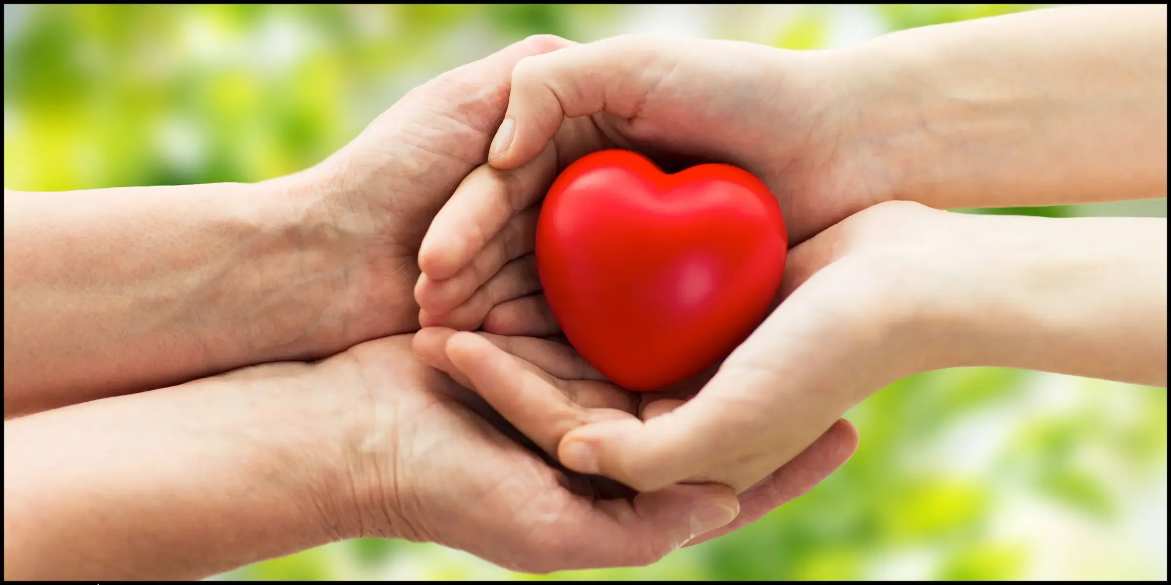 Hands forming a heart shape