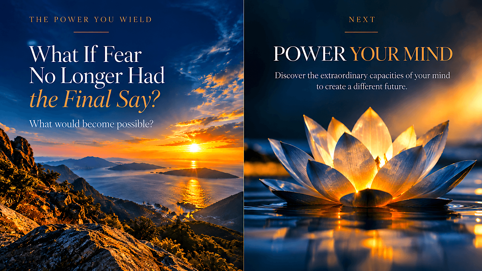 Asha Paul Post-Traumatic Growth Program graphic exploring fear, possibility, and the power of the mind.