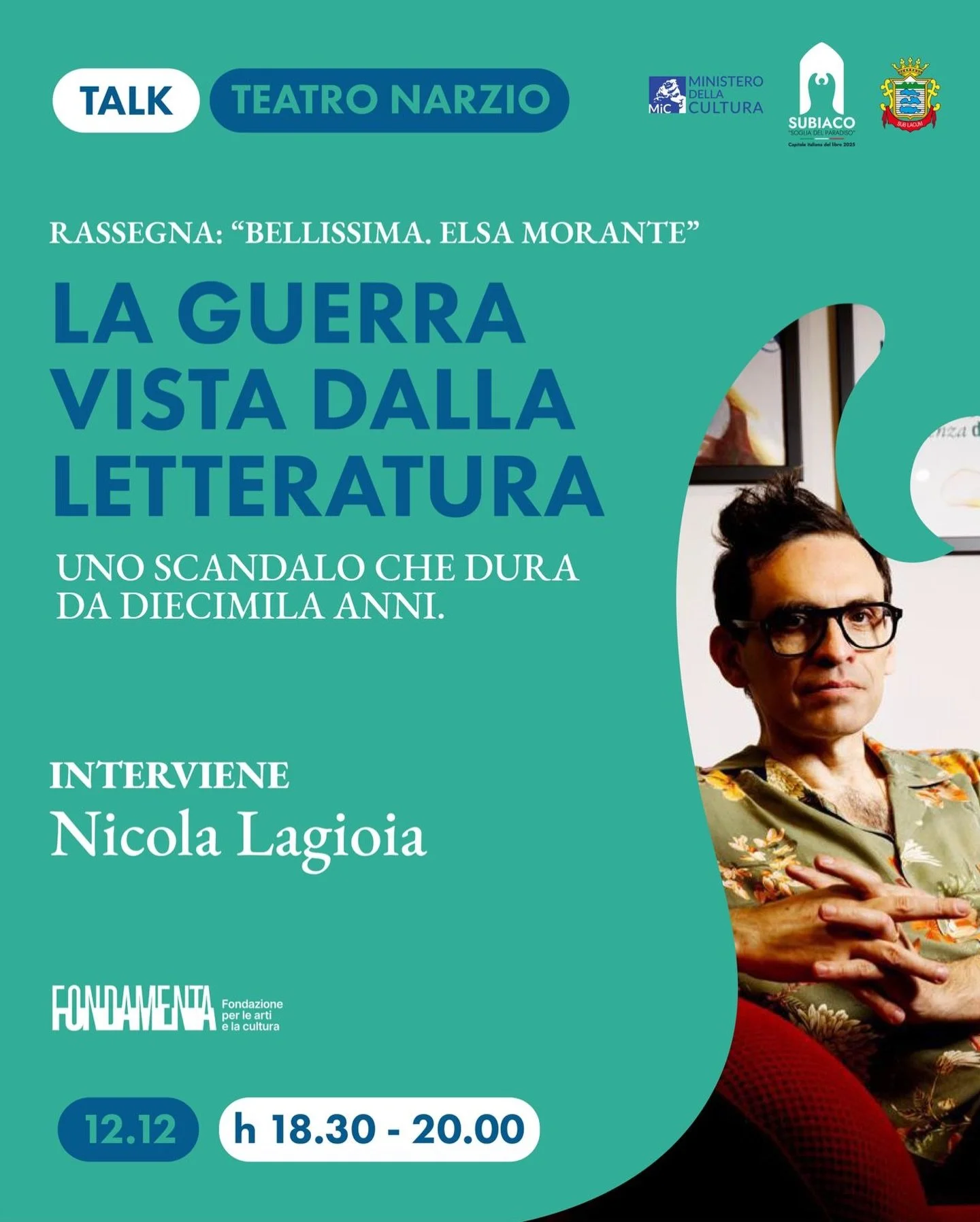 &ldquo;𝐋𝐚 𝐠𝐮𝐞𝐫𝐫𝐚 𝐯𝐢𝐬𝐭𝐚 𝐝𝐚𝐥𝐥𝐚 𝐥𝐞𝐭𝐭𝐞𝐫𝐚𝐭𝐮𝐫𝐚&rdquo;
𝐔𝐧𝐨 𝐬𝐜𝐚𝐧𝐝𝐚𝐥𝐨 𝐜𝐡𝐞 𝐝𝐮𝐫𝐚 𝐝𝐚 𝐝𝐢𝐞𝐜𝐢𝐦𝐢𝐥𝐚 𝐚𝐧𝐧𝐢. 📚✨

👉🏻 Continua la rassegna &ldquo;𝐁𝐞𝐥𝐥𝐢𝐬𝐬𝐢𝐦𝐚. 𝐄𝐥𝐬𝐚 𝐌𝐨𝐫𝐚𝐧𝐭𝐞&rdquo; promossa