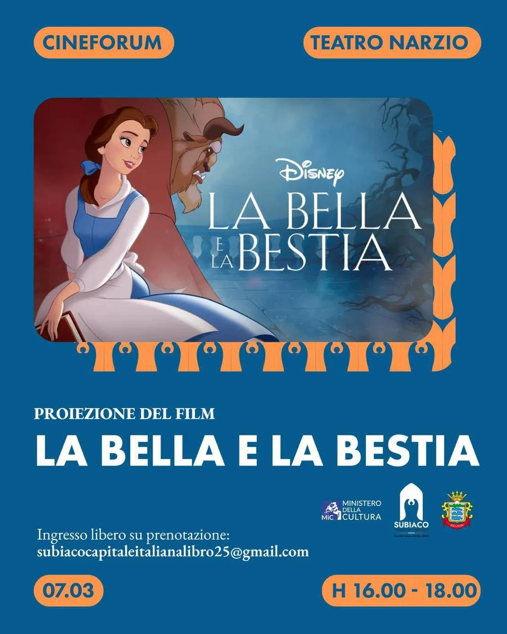 🎬 𝐔𝐧 𝐩𝐨𝐦𝐞𝐫𝐢𝐠𝐠𝐢𝐨 𝐝𝐢 𝐦𝐚𝐠𝐢𝐚 𝐩𝐞𝐫 𝐢 𝐧𝐨𝐬𝐭𝐫𝐢 𝐩𝐢𝐜𝐜𝐨𝐥𝐢 𝐜𝐢𝐭𝐭𝐚𝐝𝐢𝐧𝐢 🌹 

📚✨ Nell&rsquo;ambito delle iniziative di Subiaco Capitale Italiana del Libro 2025, siamo felici di invitare tutti i piccoli cittadini e le lor