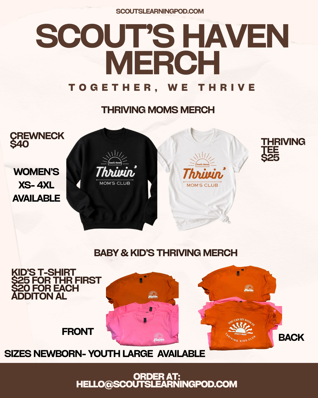 Thriving women's crewneck