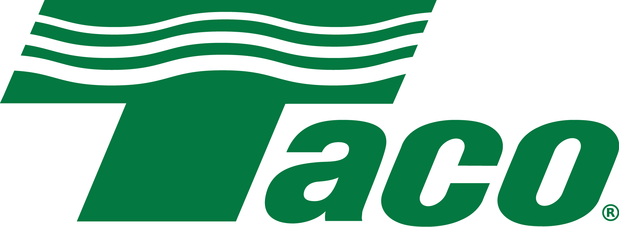 The logo of Tatcho in green with black stripes on top.