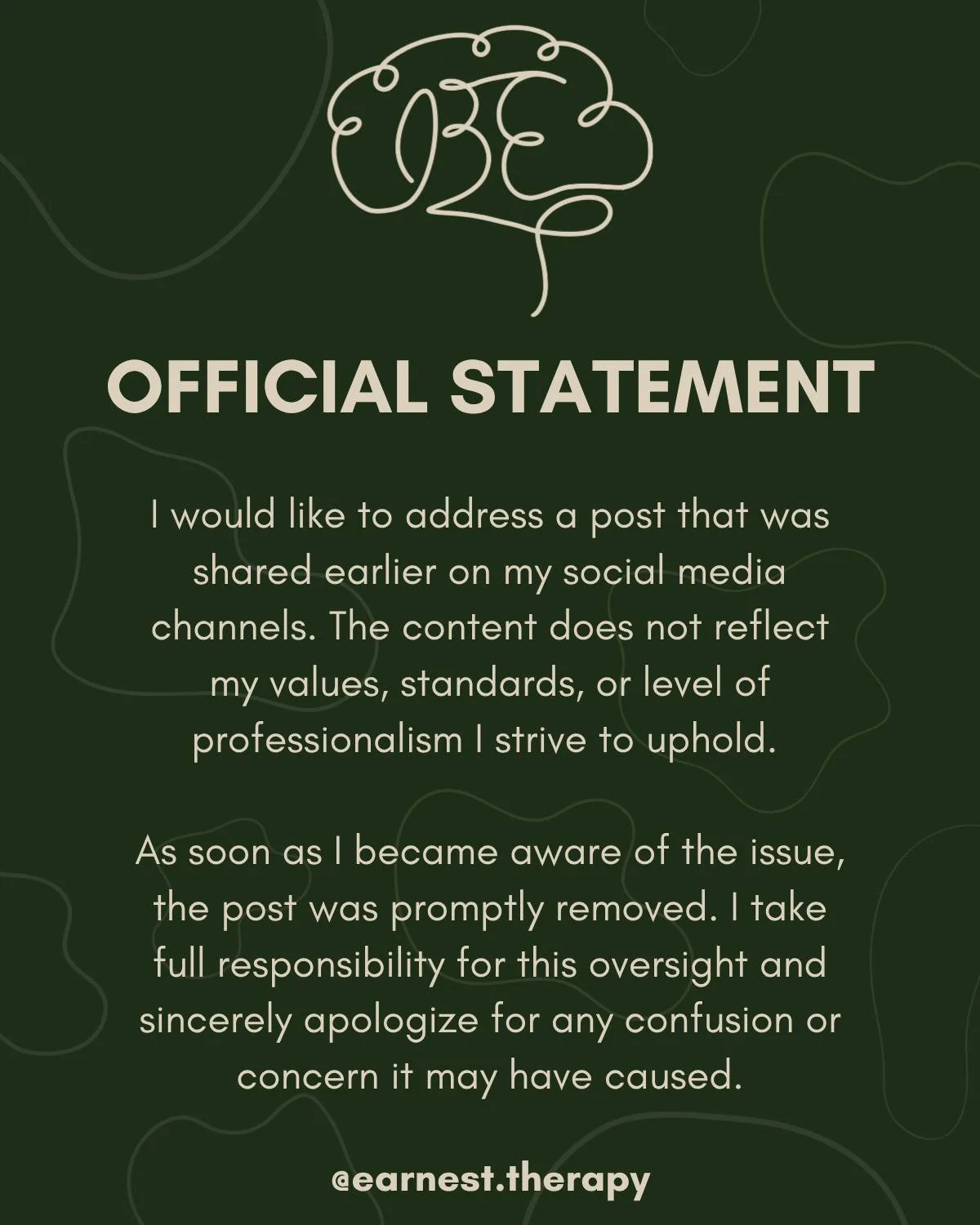 Thank you for your understanding and continued support during this time.