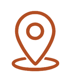Red location pin icon.