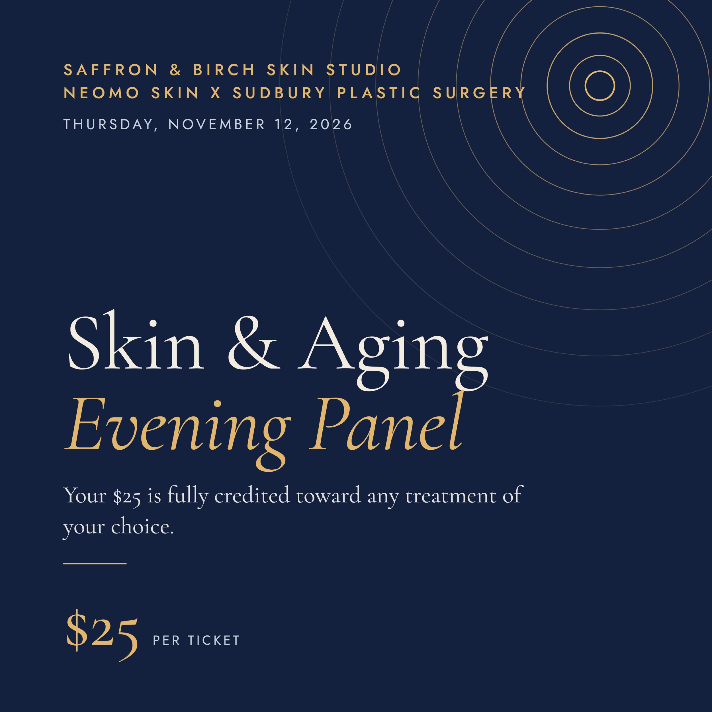 Skin & Aging Evening Panel