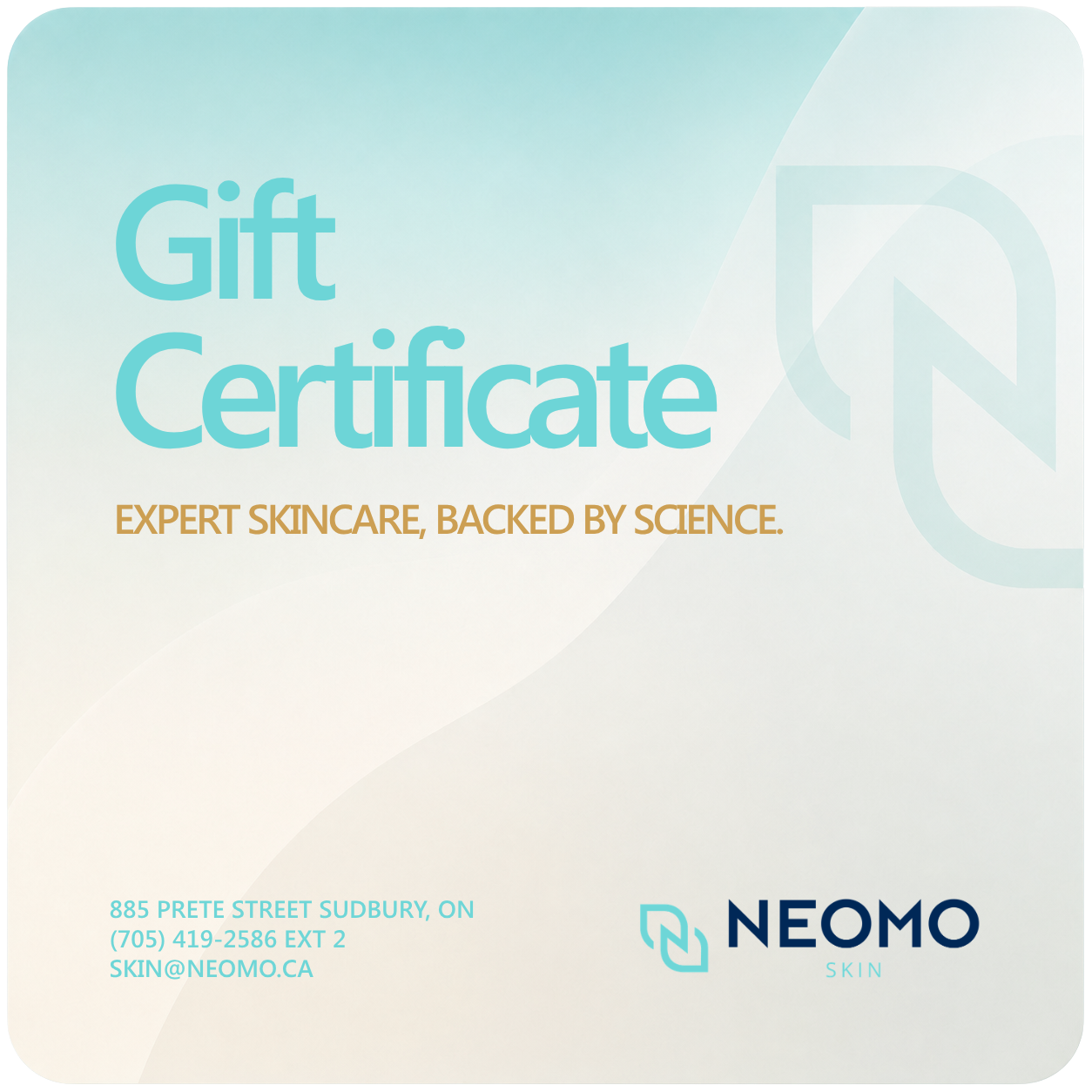 NEOMO Skin Gift Card