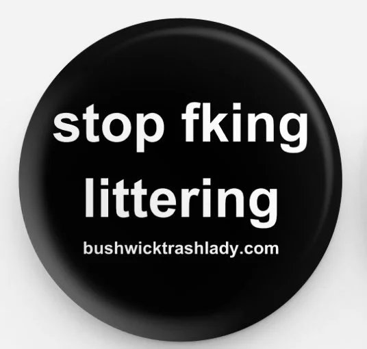 Stop Fking Littering Pin