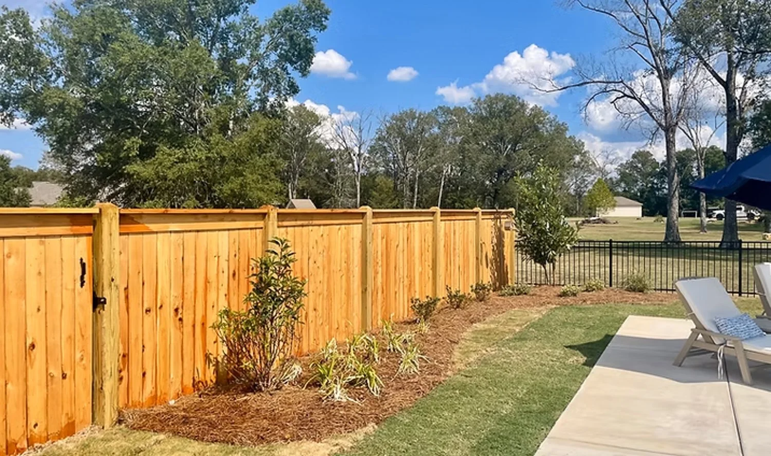 Cedar privacy fence built by JM Fence Company