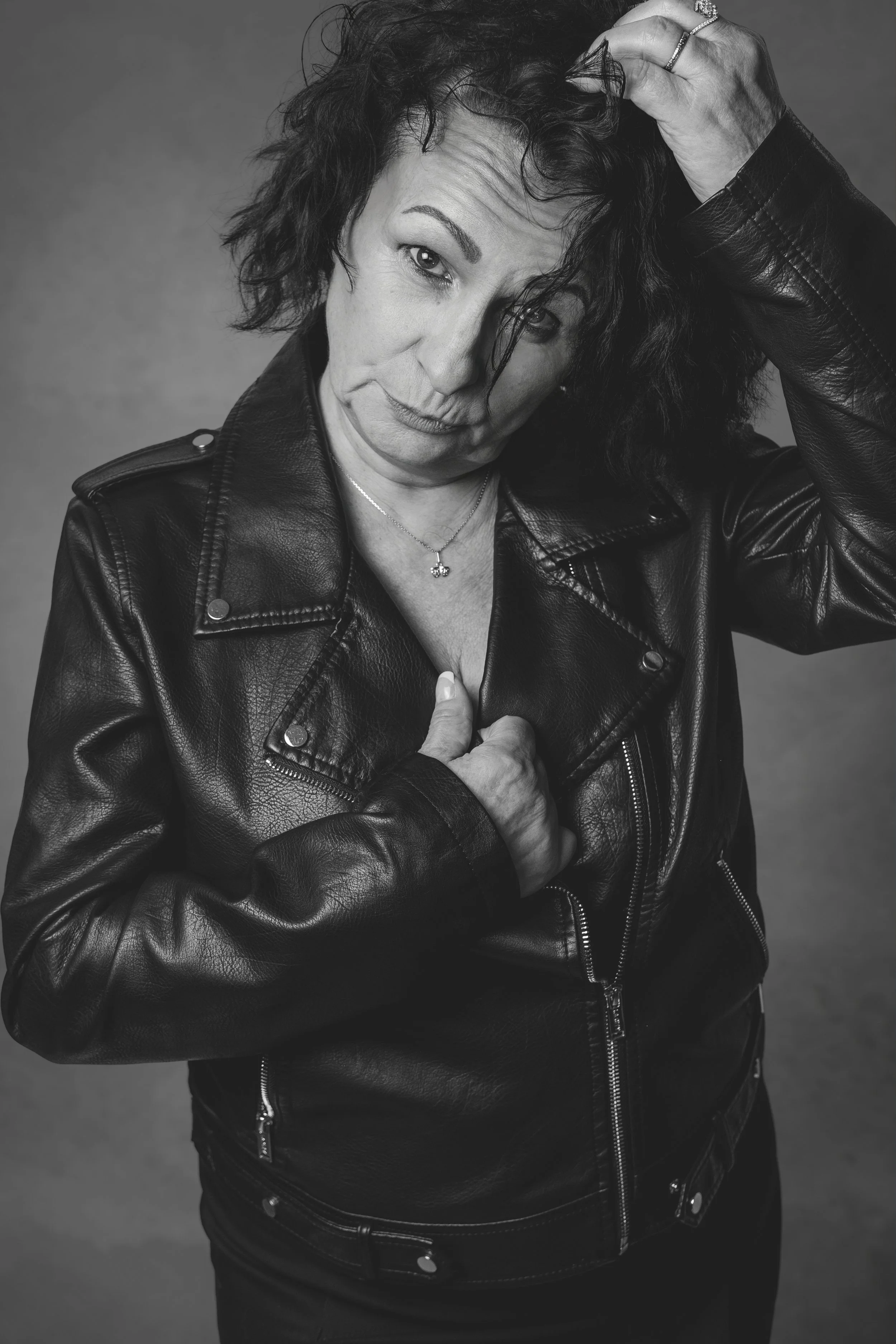 Portrait noir et blanc Nancy