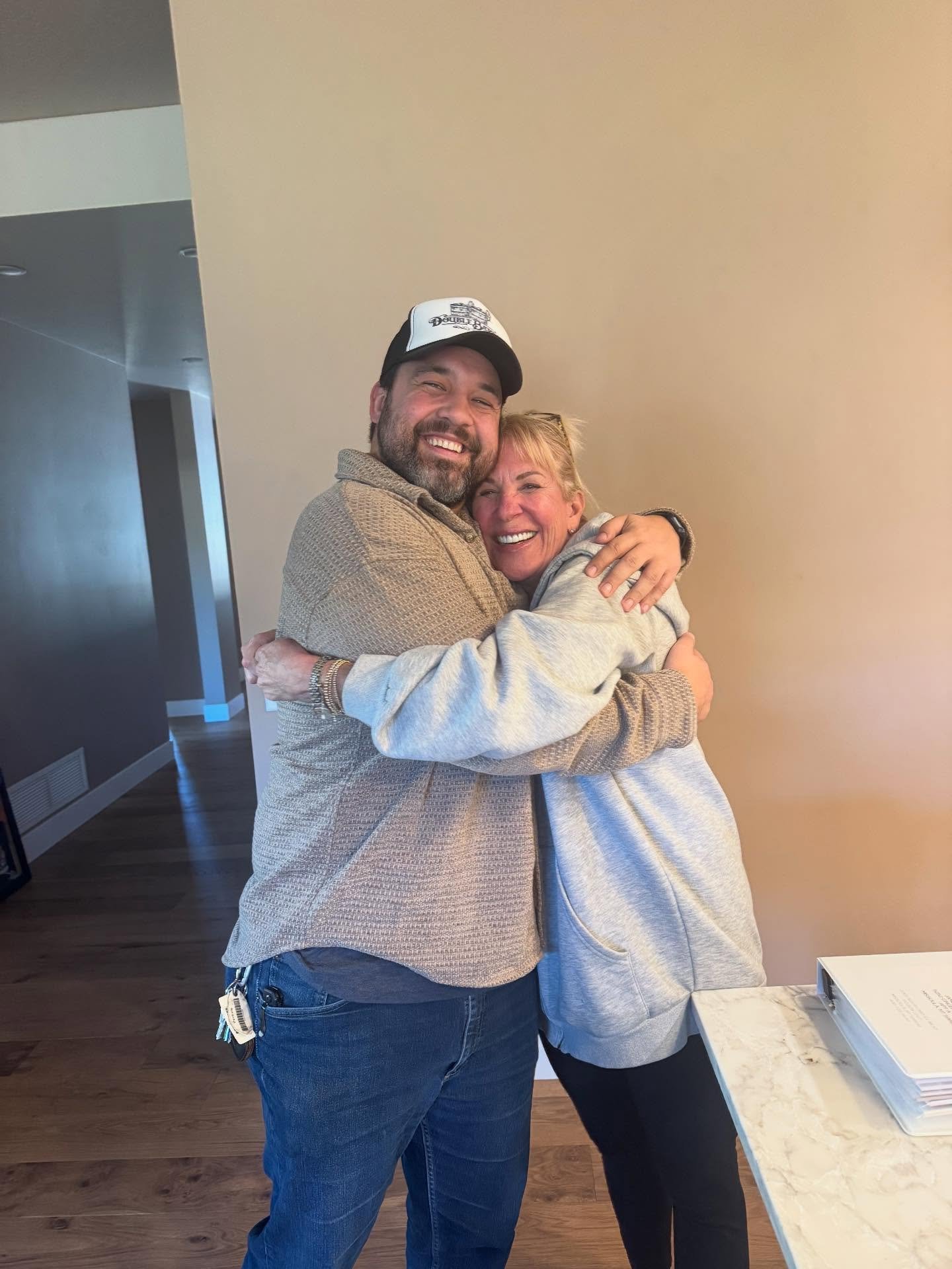 All smiles on final walk-through day for Jamie and Zach! Thank you to our wonderful Client for being a pleasure to work and build with 🥰