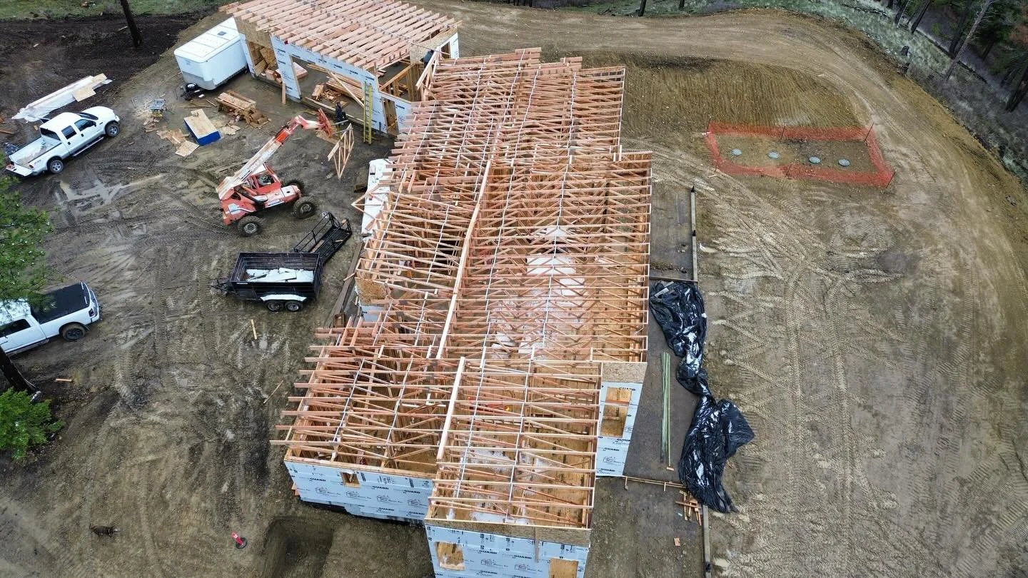 Happy Easter from our kick ass crew! Truss week at our Butler Creek custom build 🔨