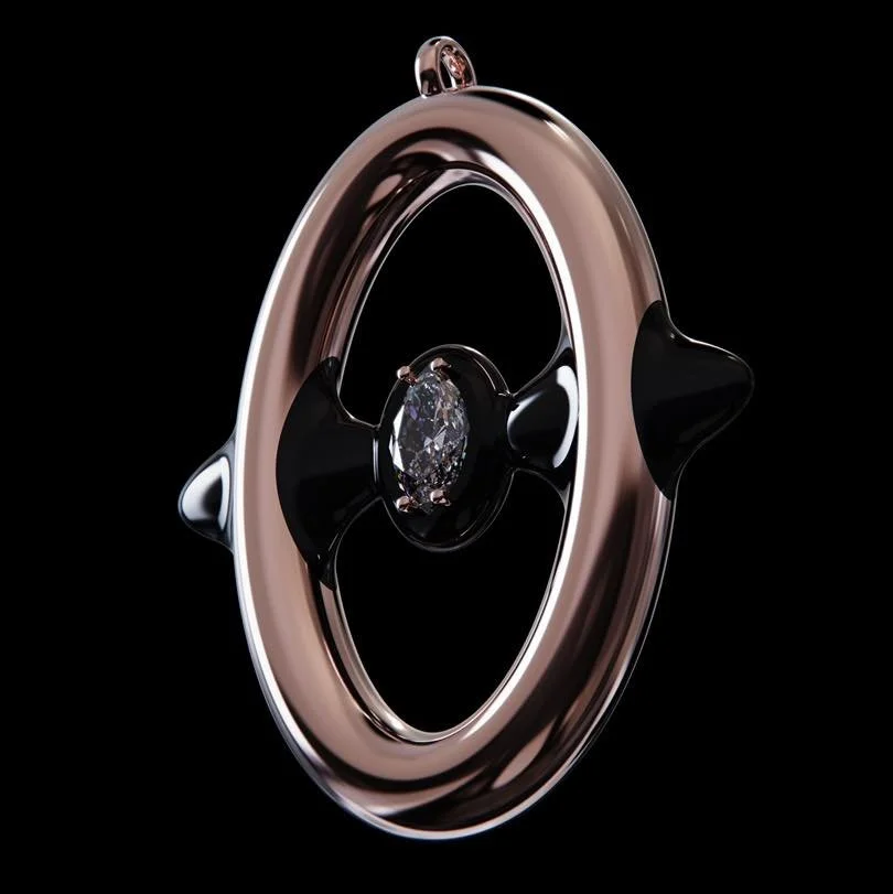 Orbital equilibrium.
Center and periphery collapsing into one moving object.

Designer: @aboyinthemetaverse
Collaboration: @londonloungeradio
Curated by: @objproject

#DigitalLove #MantovaniJewel #ContemporaryJewelry