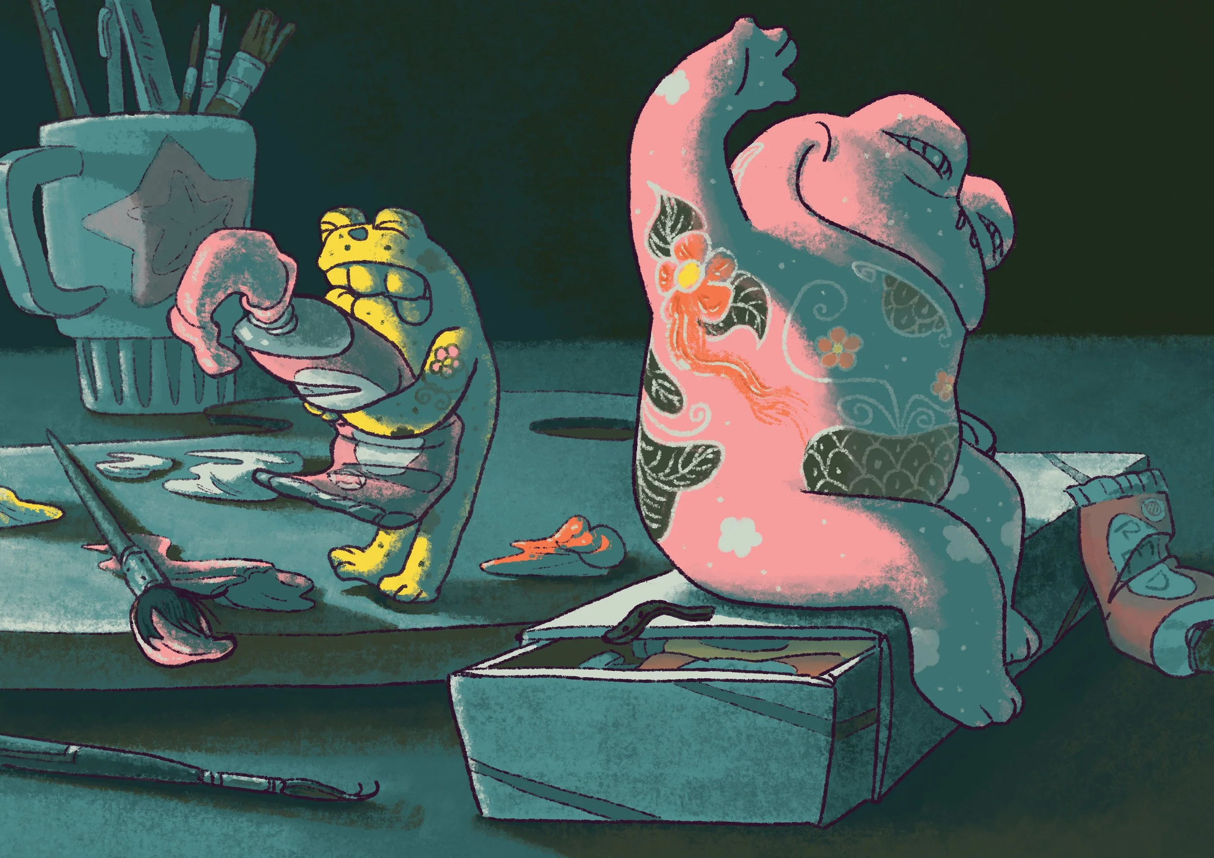 Frog Artist - Digital