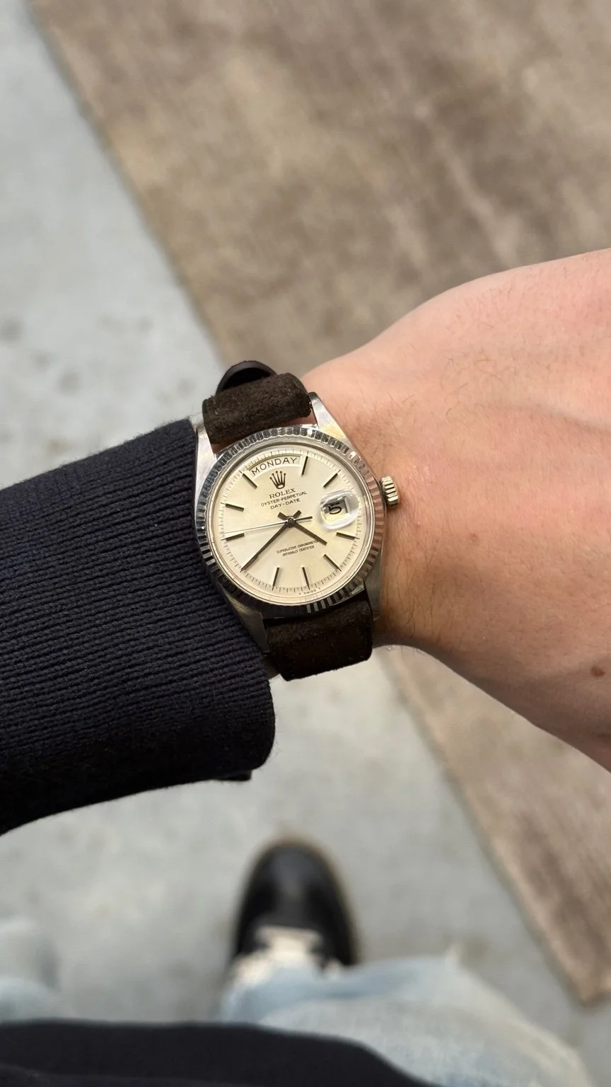 Rolex Daydate 1803 white gold, no lume dial