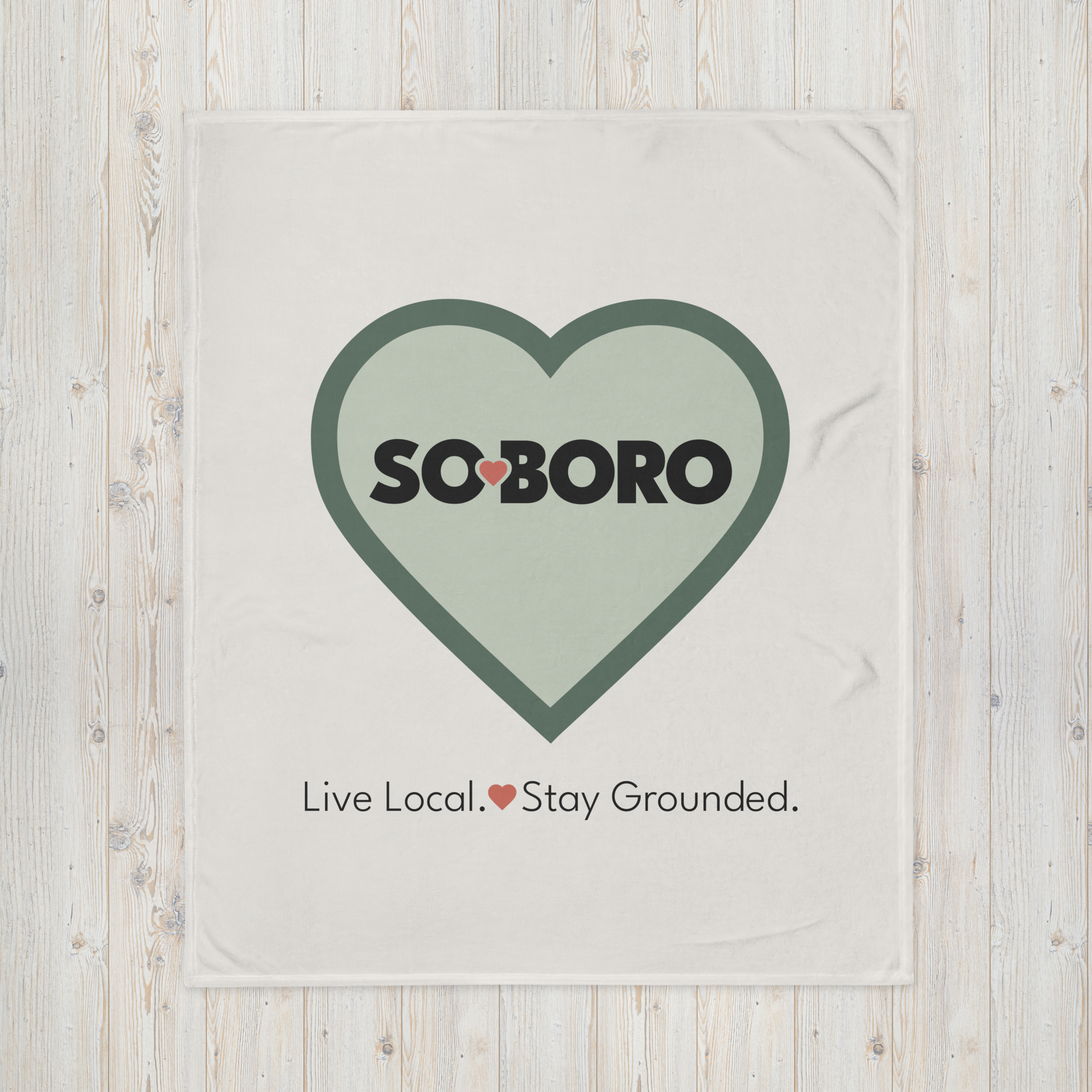 SO BORO Heart Love Throw Blanket