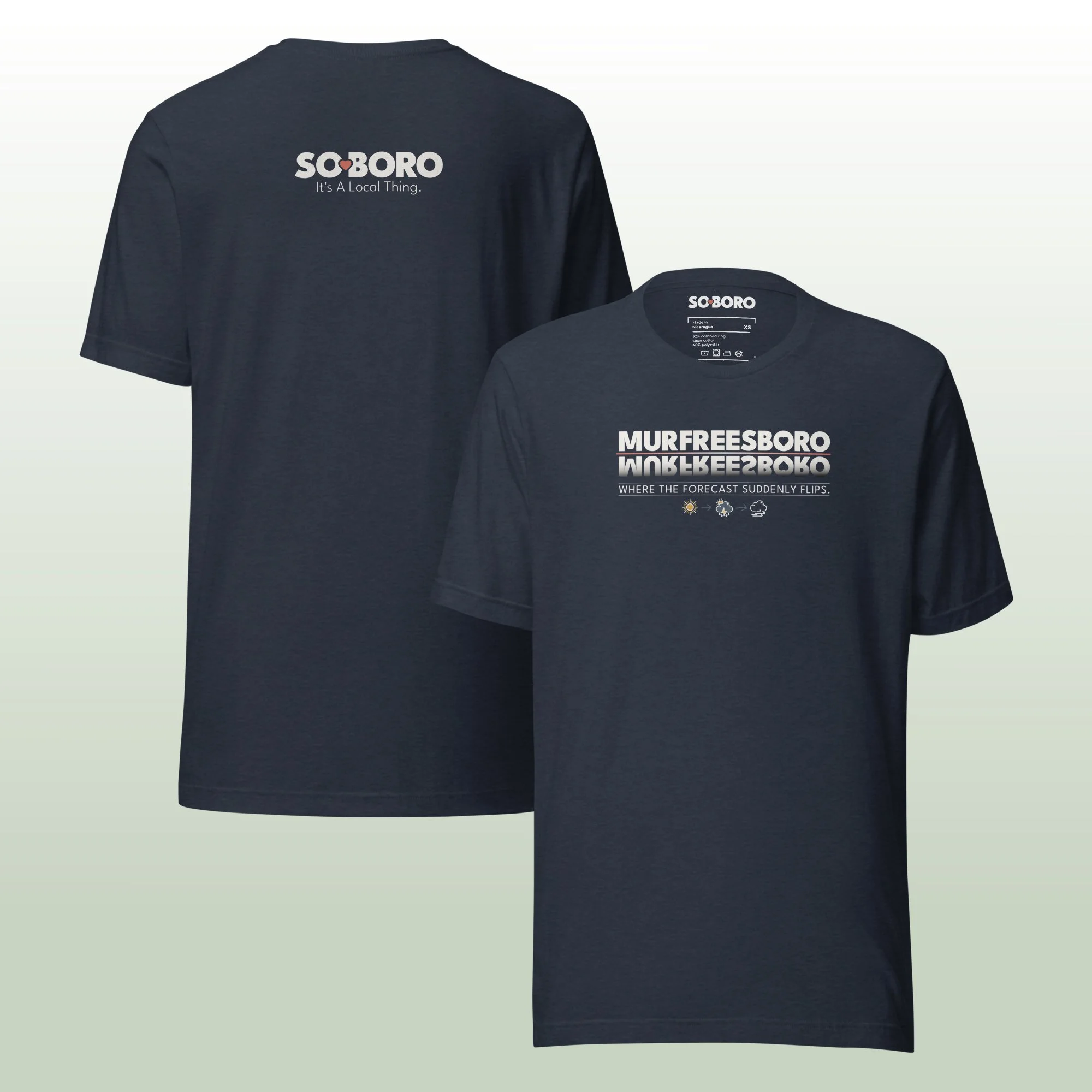 Forecast Flips Staple Tee Shirt_heather navy.jpg