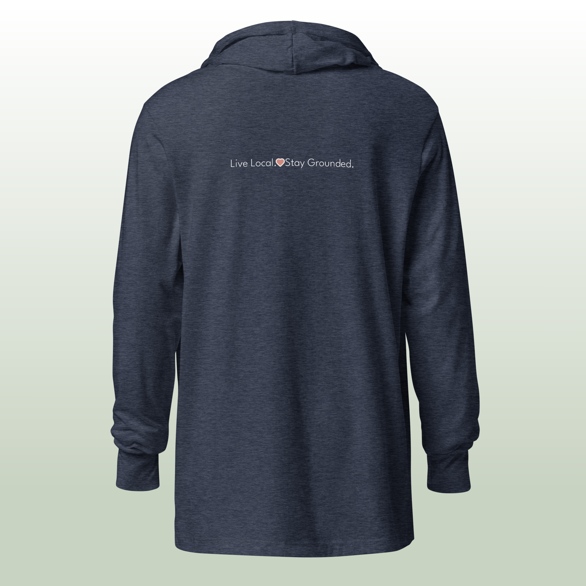 Unisex Hooded Long Sleeve Tee_back heather navy.png