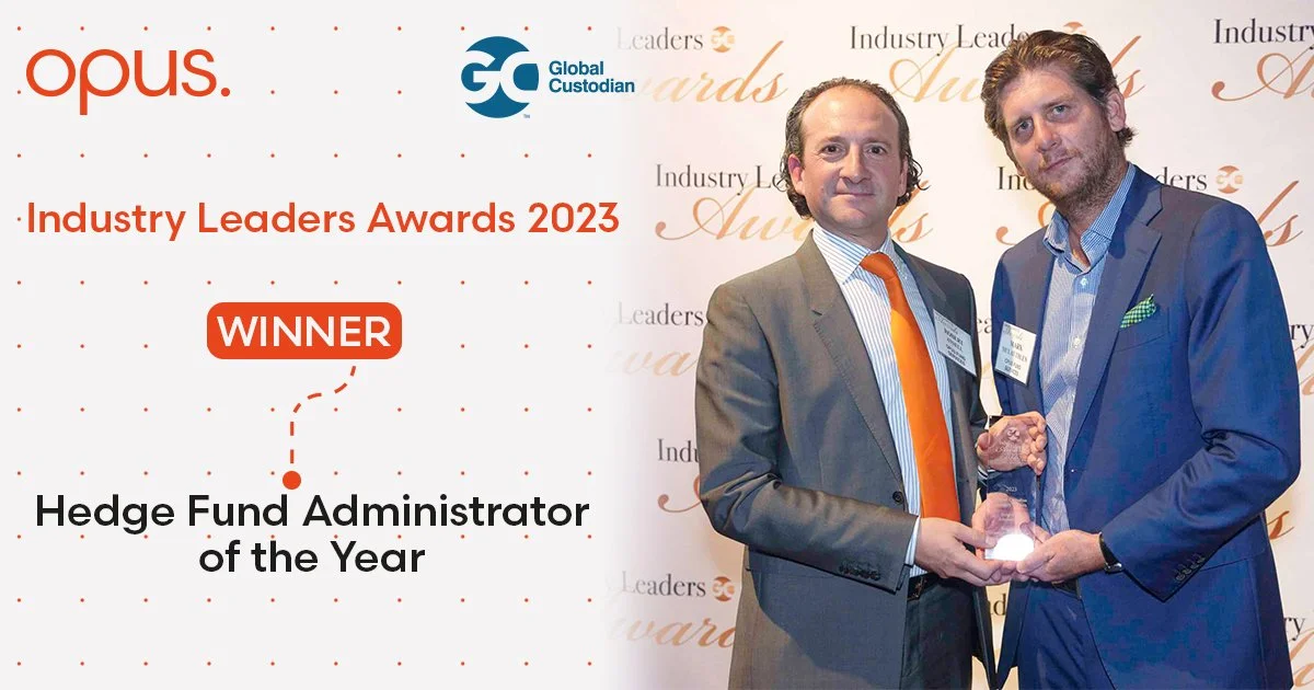 Opus Fund Services wins Hedge Fund Administrator of the Year at the 2023 Global Custodian Industry Leaders Awards