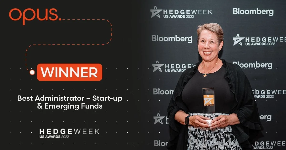 Best Administrator — Start-up &amp; Emerging Funds at Hedgeweek US Awards 2022