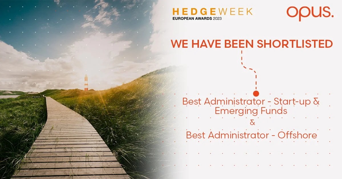 Shortlisted: Best Administrator - Start-up &amp; Emerging Funds and Best Administrator – Offshore at the Hedgeweek European Awards 2023