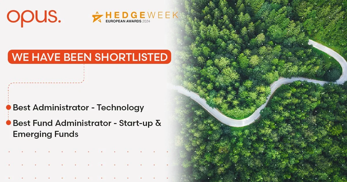 Shortlisted: Best Administrator – Technology, and Best Fund Administrator - Start-up &amp; Emerging Funds at the Hedgeweek European Awards 2024